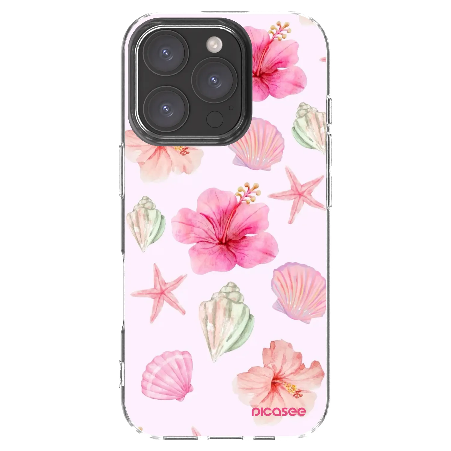 Picasee silikonska prozirna maskica za Apple iPhone 16 Pro - Blush Lagoon