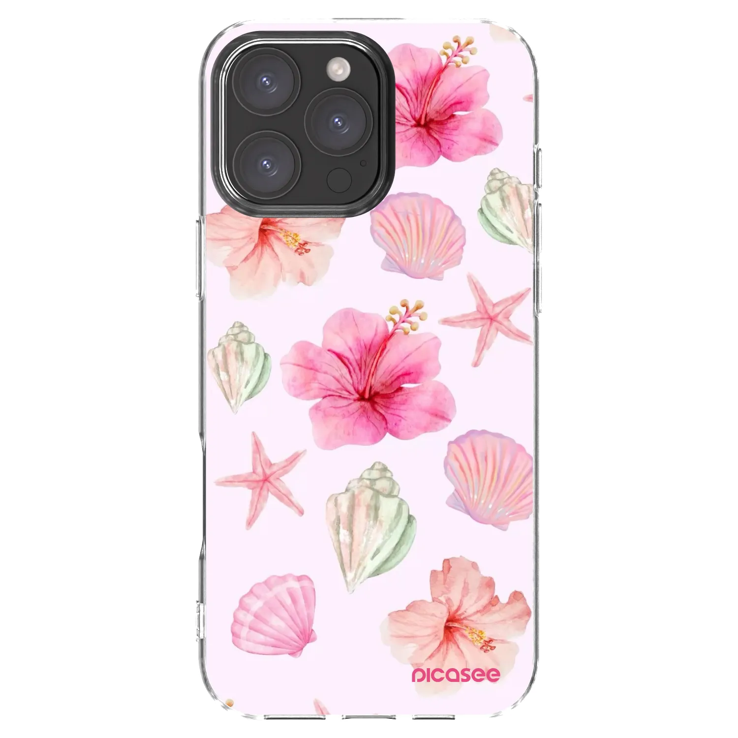 Picasee silikonska prozirna maskica za Apple iPhone 16 Pro Max - Blush Lagoon