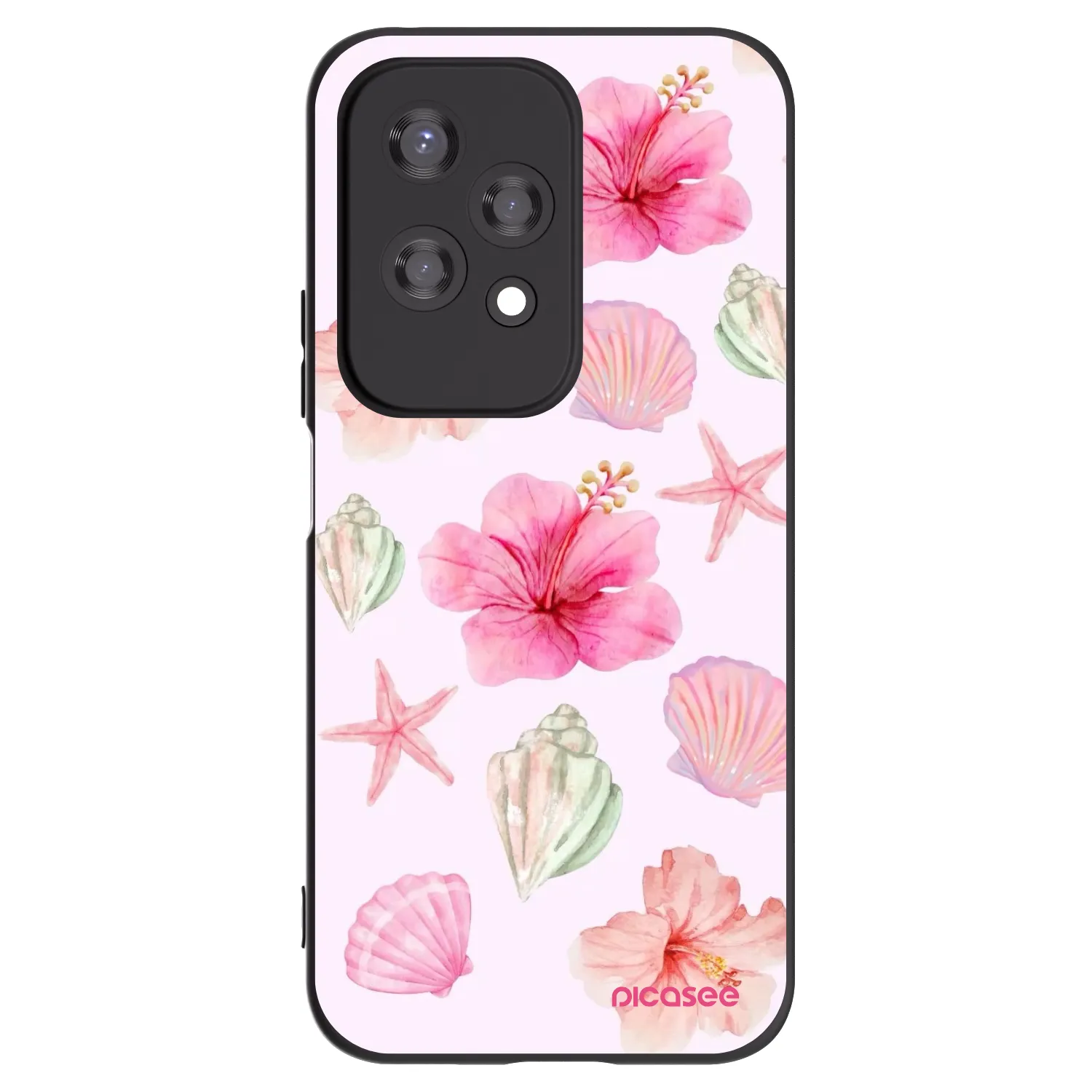 Picasee crna silikonska maskica za Honor 200 Lite - Blush Lagoon