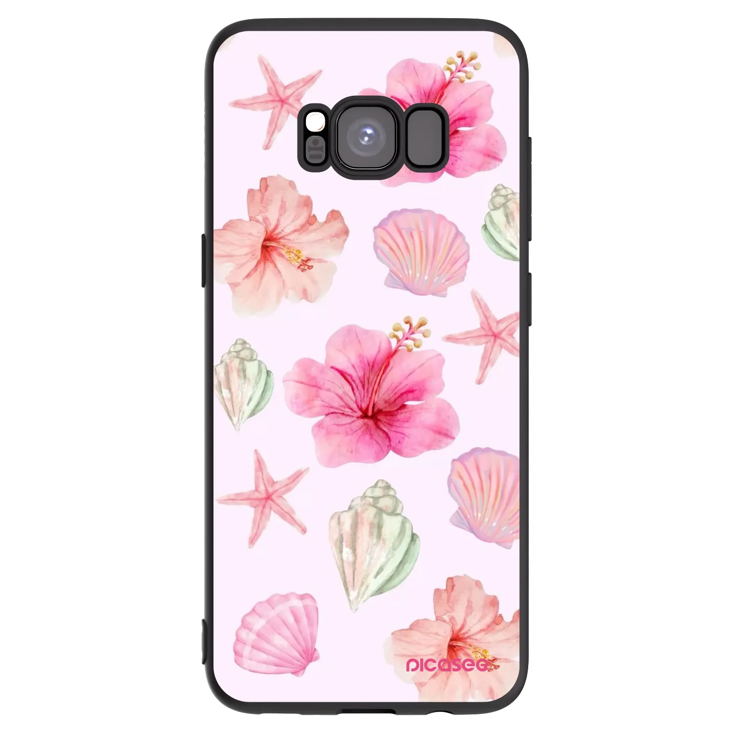 Picasee crna silikonska maskica za Samsung Galaxy S8 G950F - Blush Lagoon
