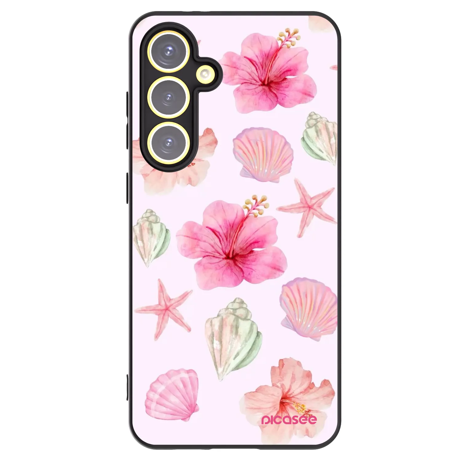 Picasee crna silikonska maskica za Samsung Galaxy S24 FE S721B - Blush Lagoon