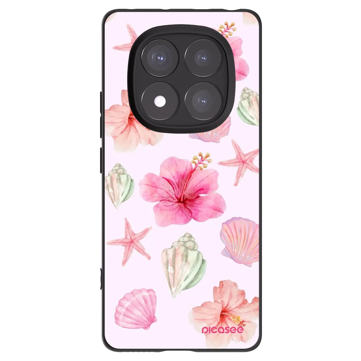 Picasee crna silikonska maskica za Xiaomi Redmi Note 14 Pro+ 5G - Blush Lagoon