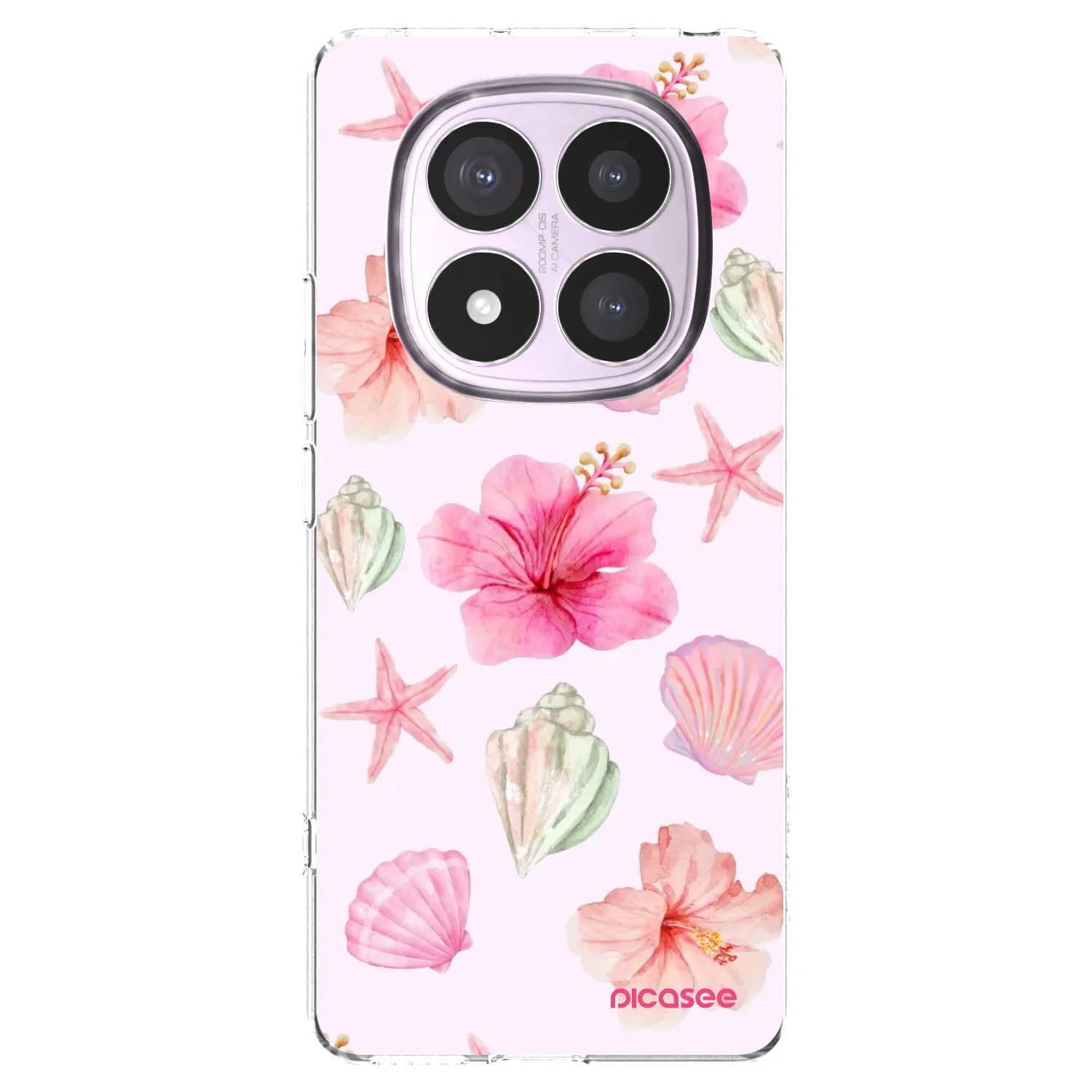 Picasee silikonska prozirna maskica za Xiaomi Redmi Note 14 Pro 5G - Blush Lagoon