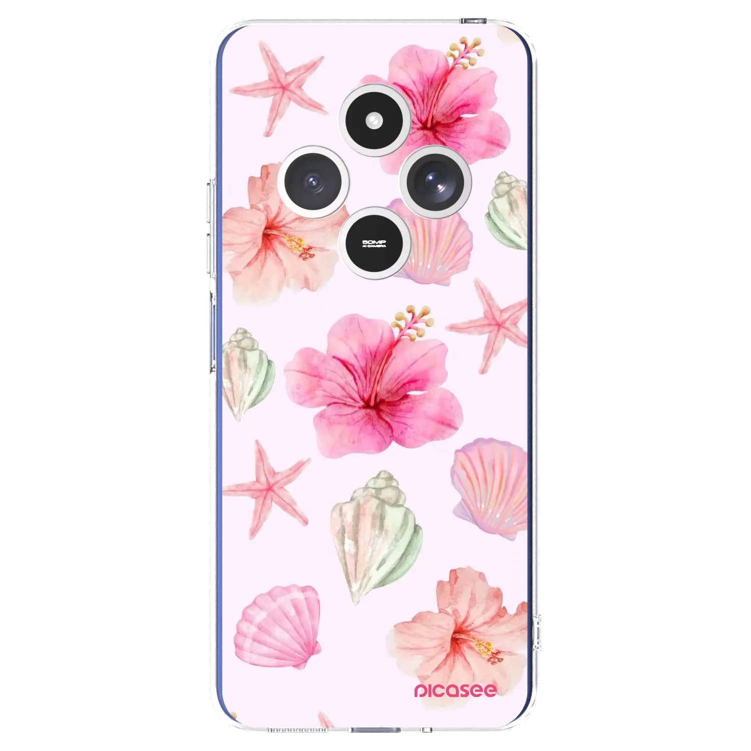Picasee silikonska prozirna maskica za Xiaomi Redmi 14C - Blush Lagoon