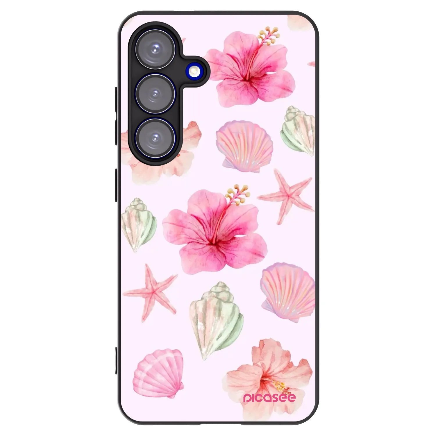 Picasee crna silikonska maskica za Samsung Galaxy S25 5G - Blush Lagoon