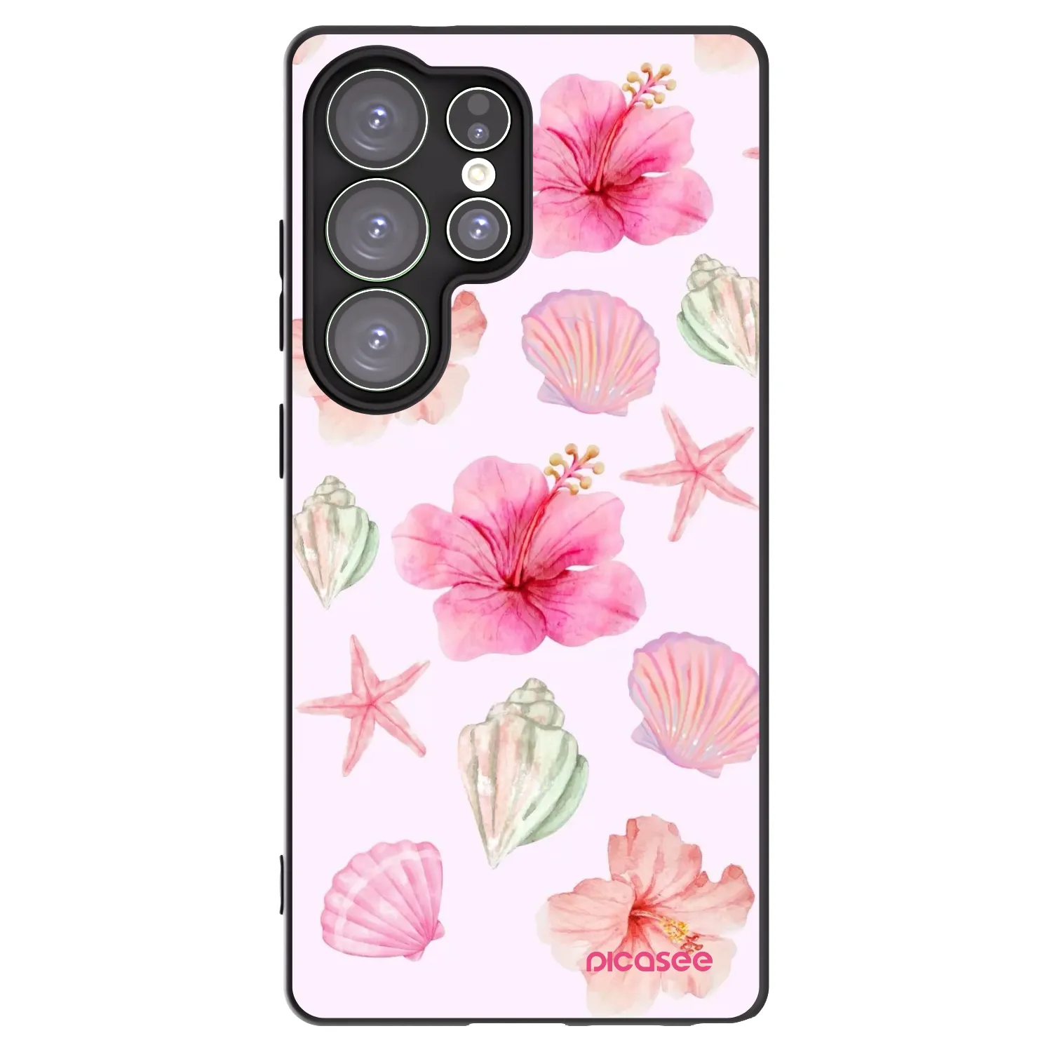 Picasee crna silikonska maskica za Samsung Galaxy S25 Ultra 5G - Blush Lagoon