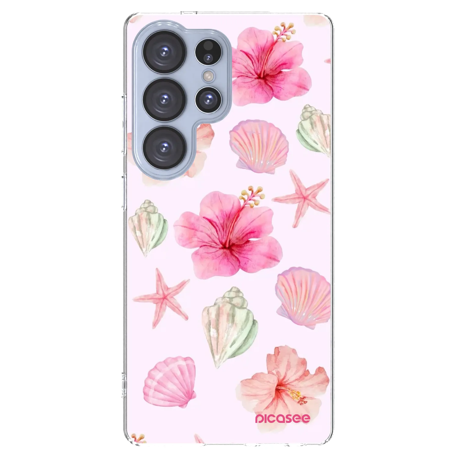 Picasee silikonska prozirna maskica za Samsung Galaxy S25 Ultra 5G - Blush Lagoon