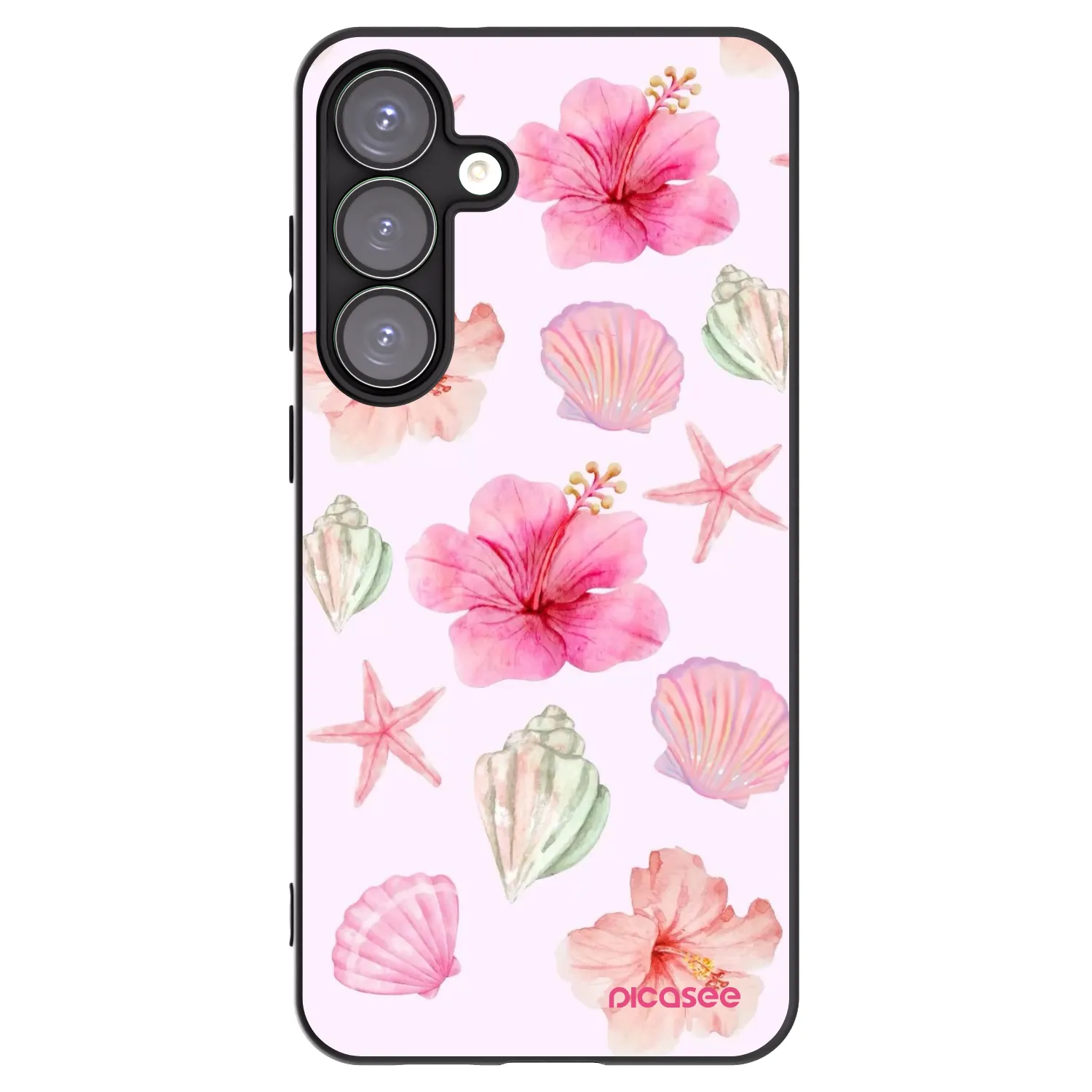 Picasee crna silikonska maskica za Samsung Galaxy S25+ 5G - Blush Lagoon