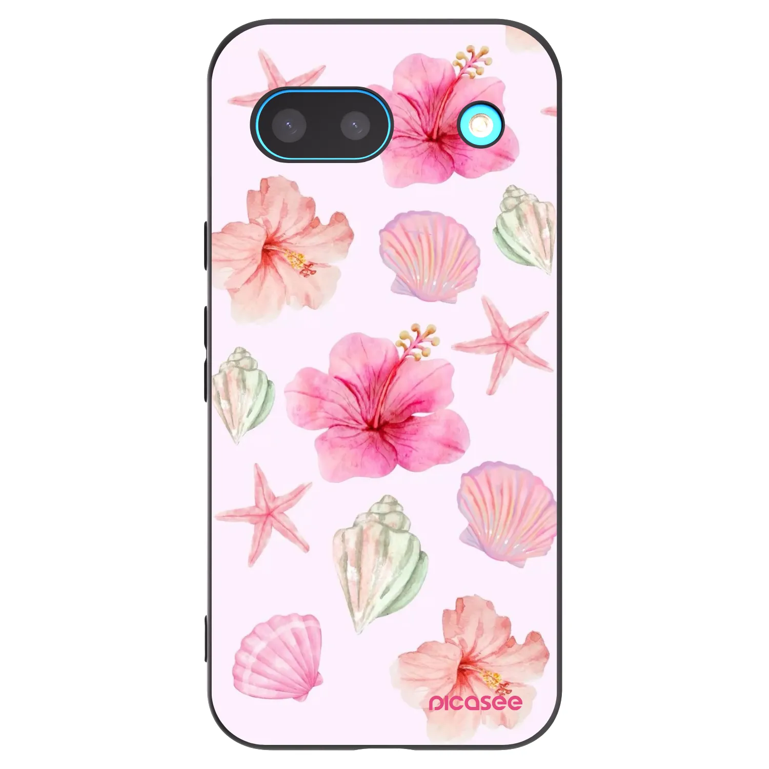 Picasee crna silikonska maskica za Google Pixel 8 - Blush Lagoon