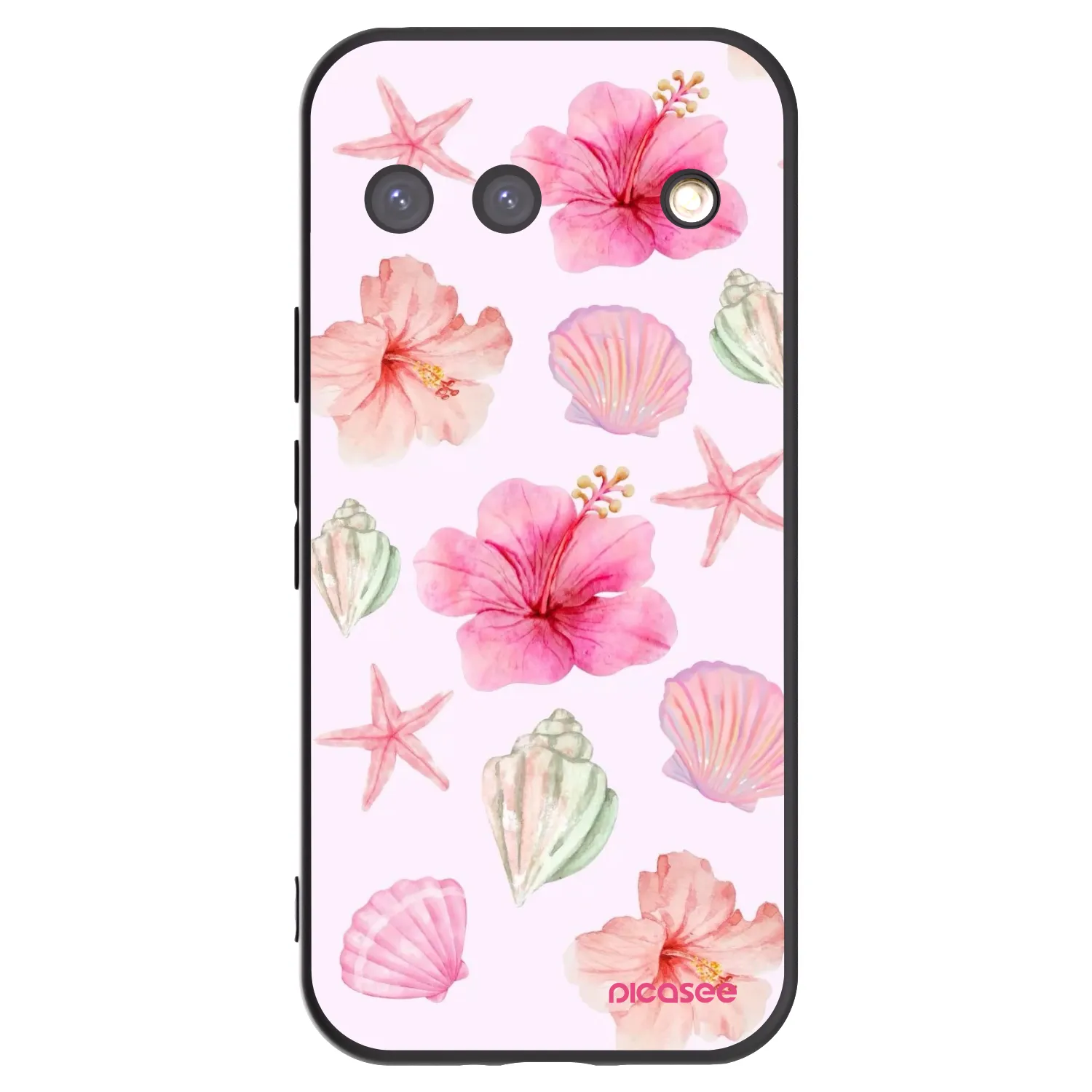 Picasee crna silikonska maskica za Google Pixel 9 - Blush Lagoon