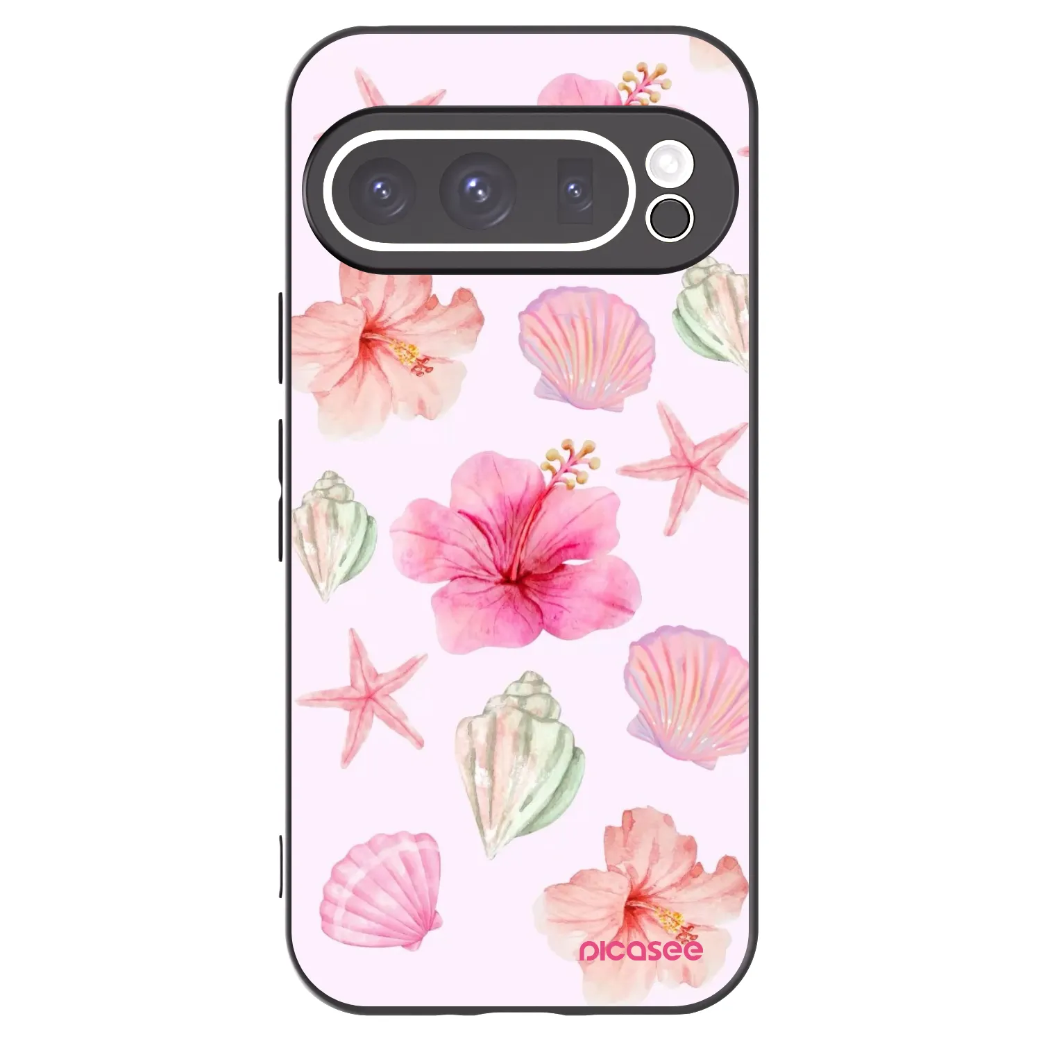 Picasee crna silikonska maskica za Google Pixel 9 Pro - Blush Lagoon