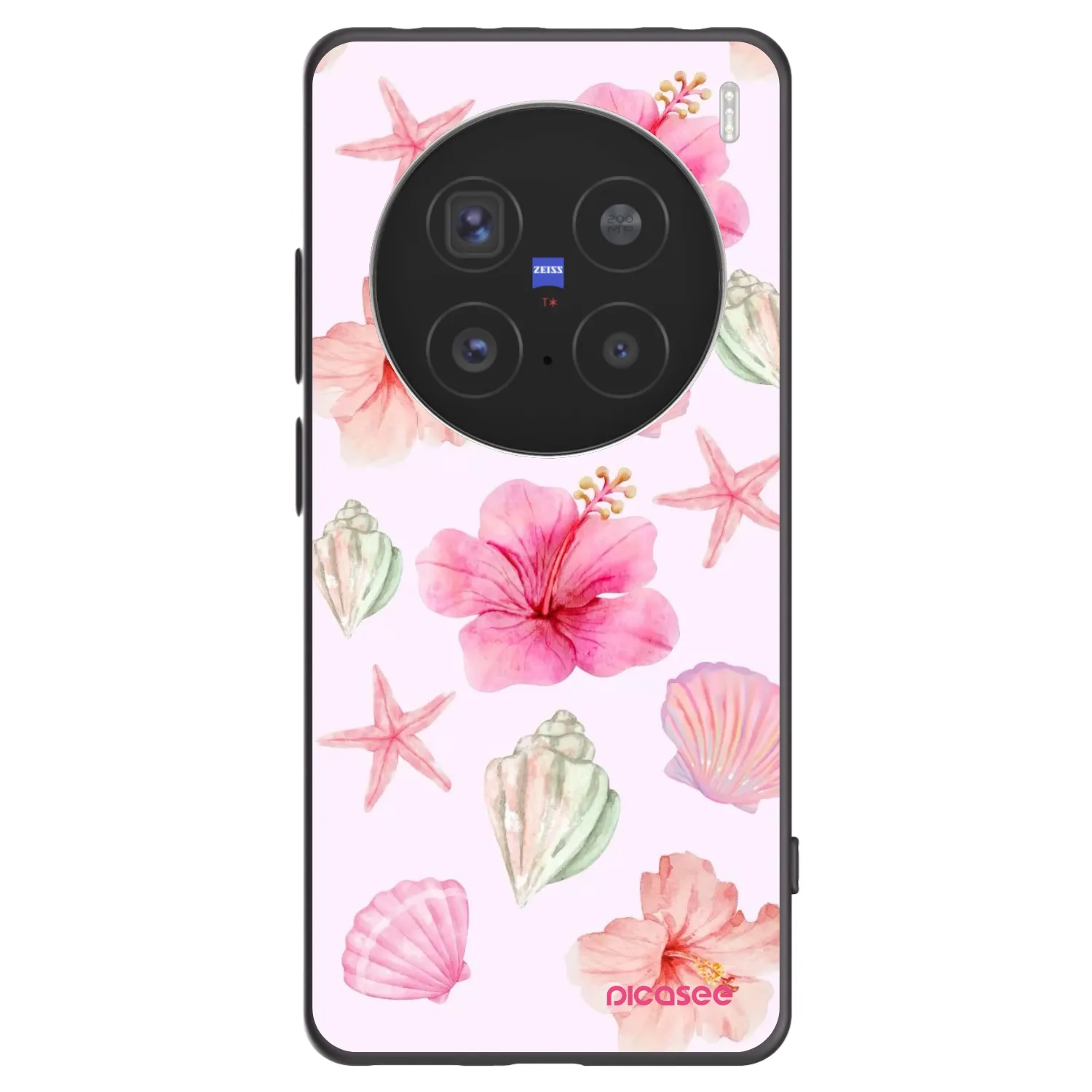 Picasee crna silikonska maskica za Vivo X200 Pro - Blush Lagoon