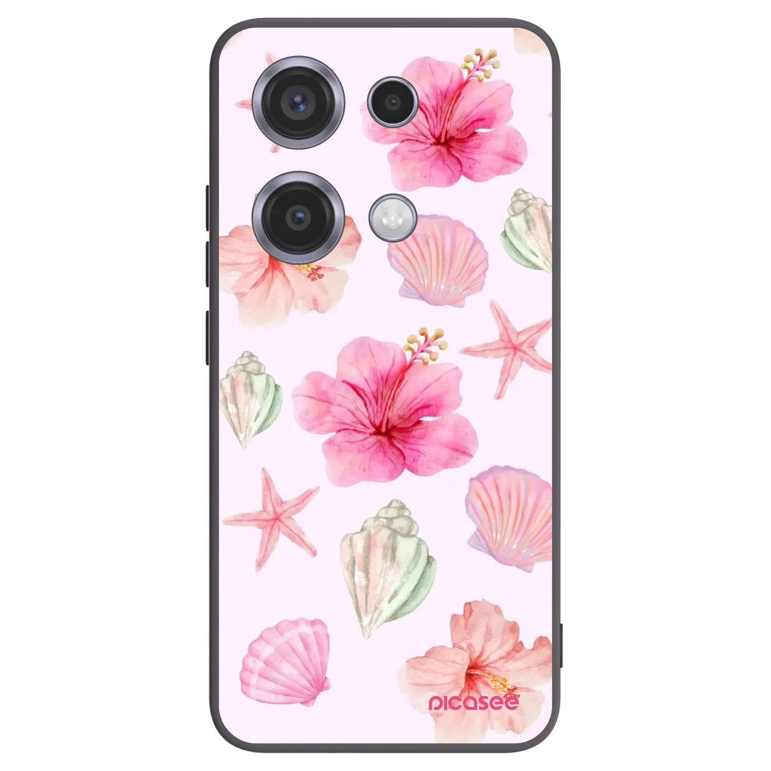 Picasee crna silikonska maskica za Xiaomi Redmi Note 14S - Blush Lagoon
