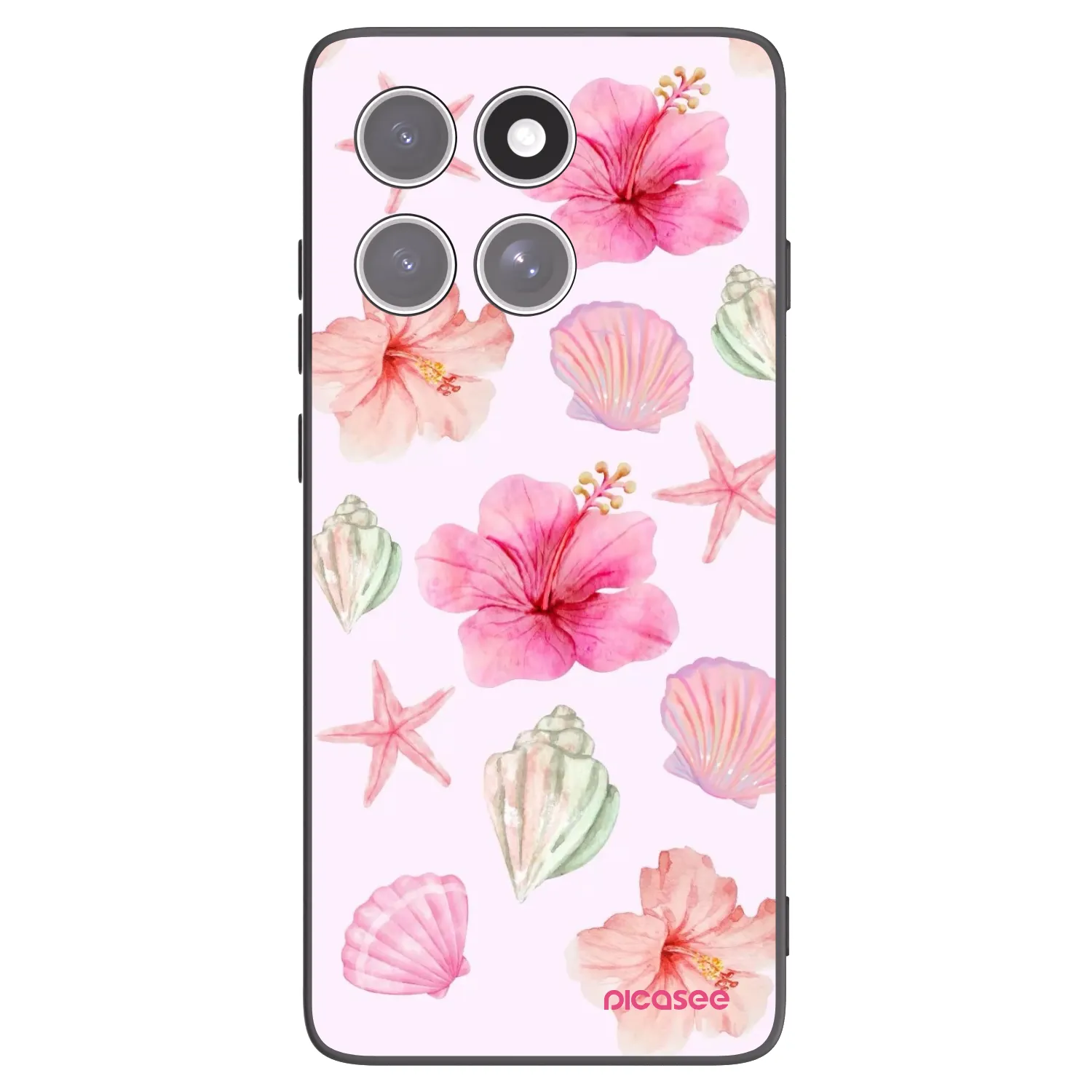 Picasee crna silikonska maskica za Motorola Edge 60 Pro - Blush Lagoon