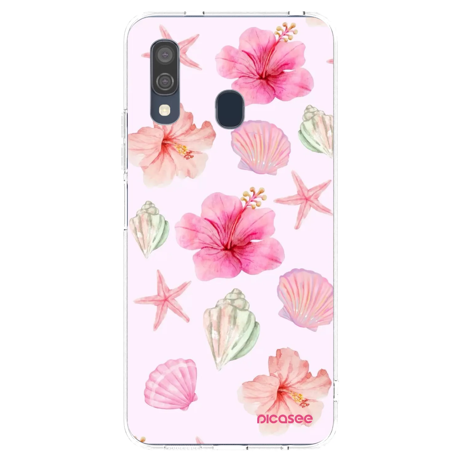Picasee silikonska prozirna maskica za Samsung Galaxy A40 A405F - Blush Lagoon