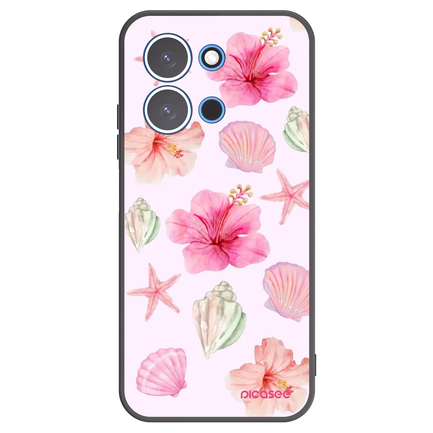 Picasee crna silikonska maskica za Xiaomi Redmi 15C 4G - Blush Lagoon