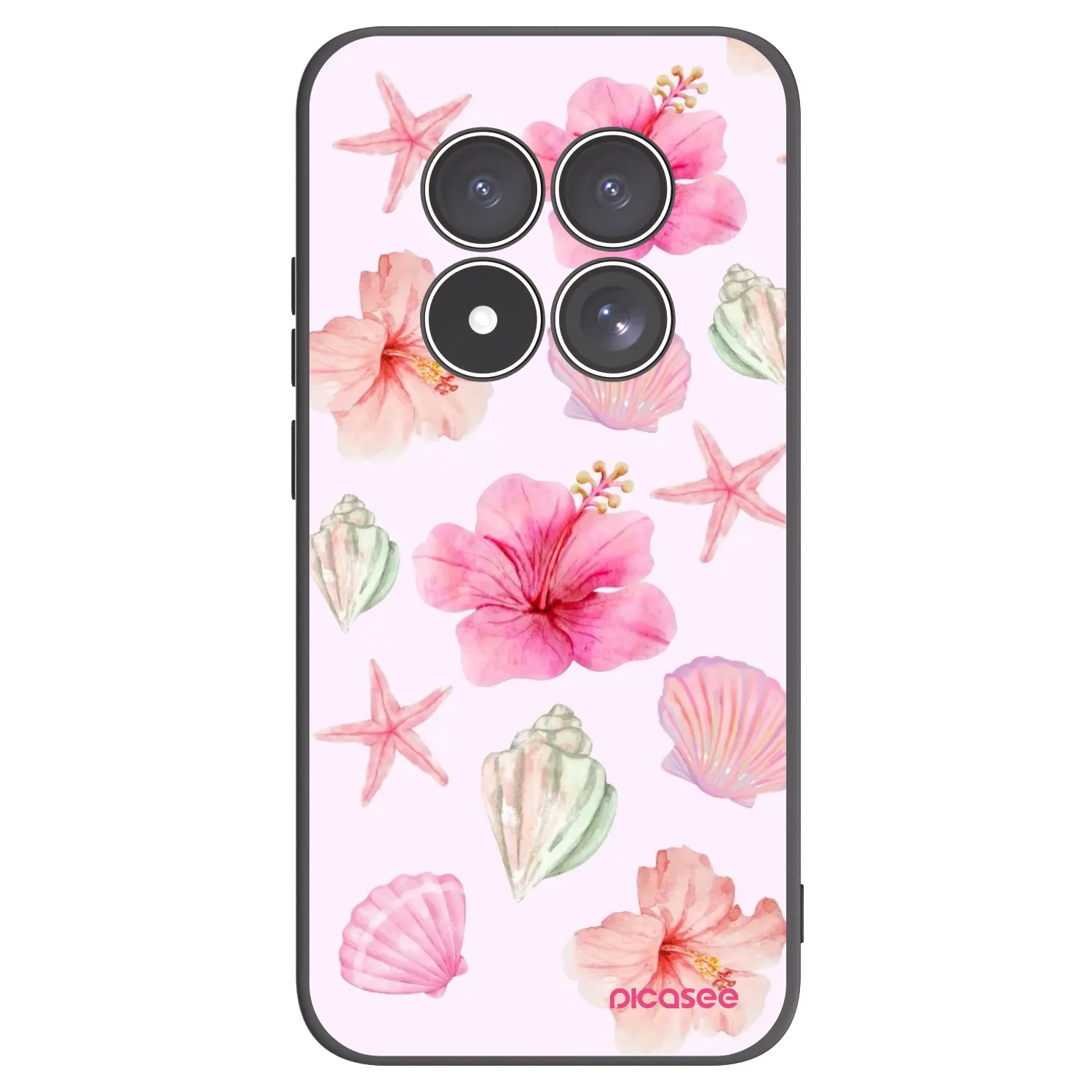 Picasee crna silikonska maskica za Xiaomi Redmi Note 15 Pro 4G - Blush Lagoon