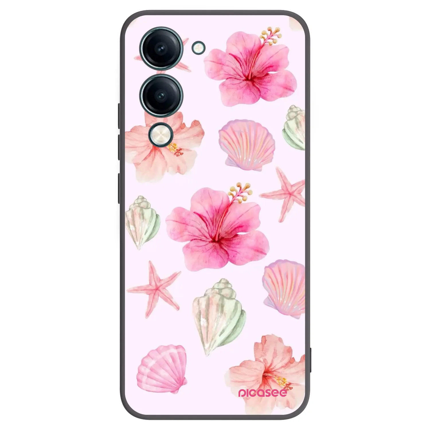 Picasee crna silikonska maskica za Vivo Y29s 5G - Blush Lagoon