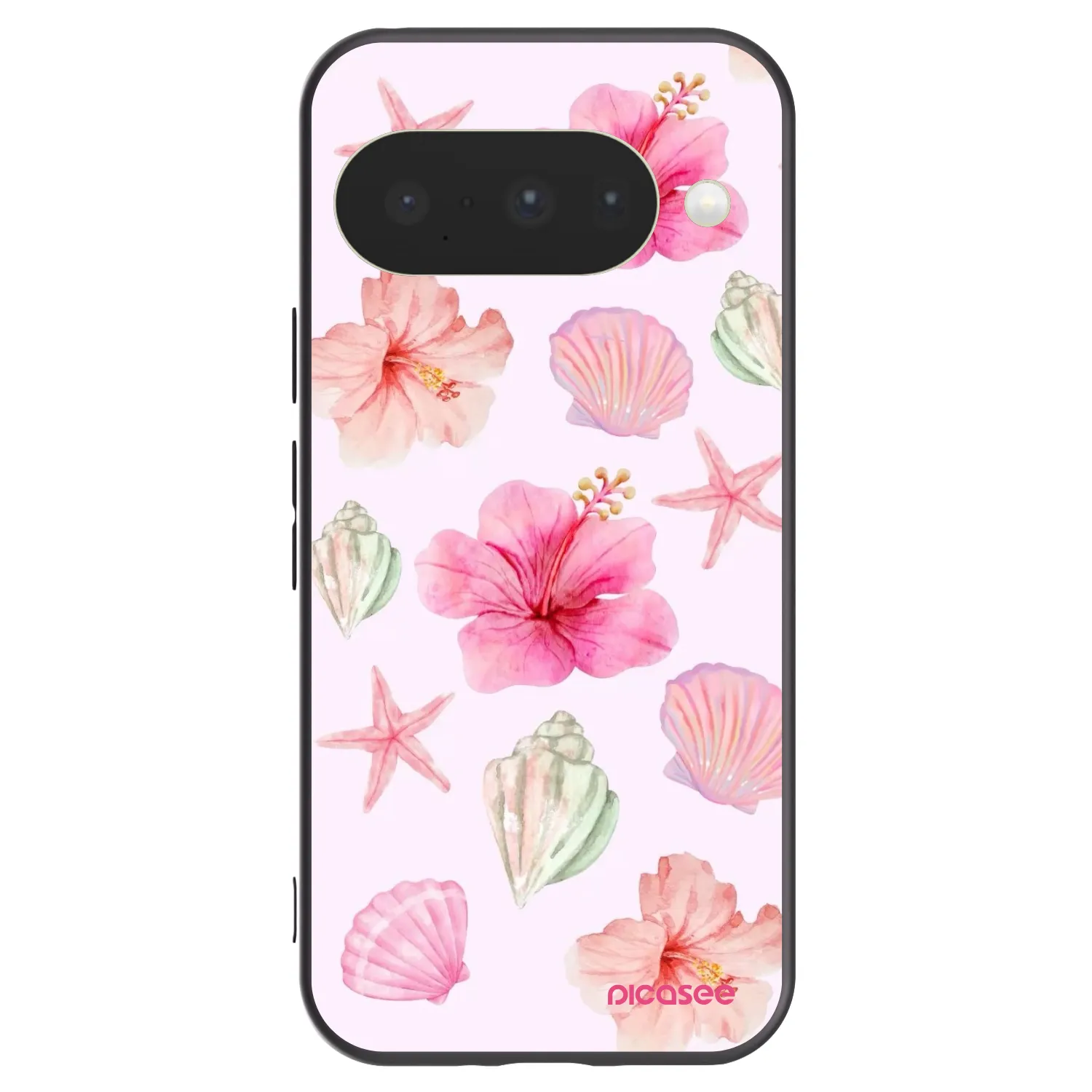 Picasee crna silikonska maskica za Google Pixel 10 - Blush Lagoon