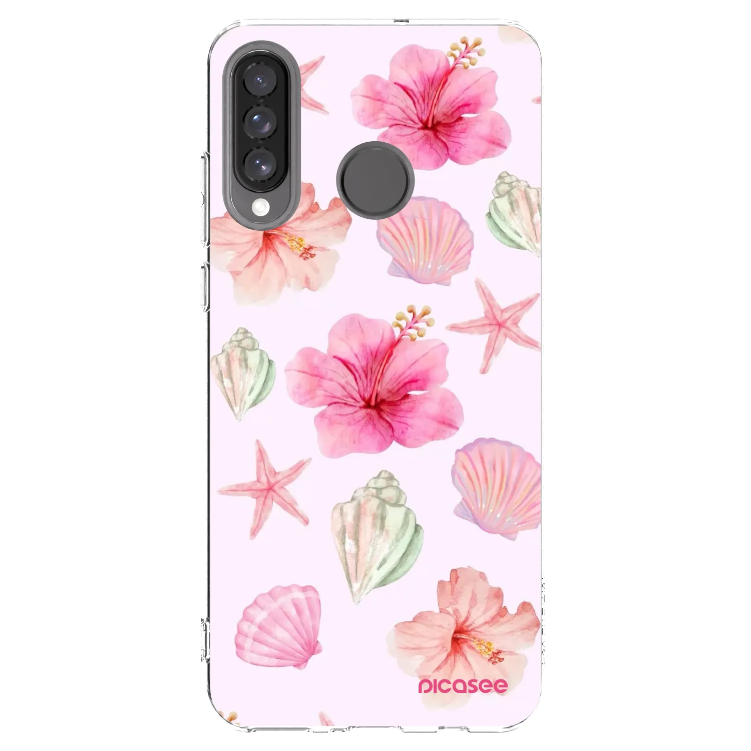 Picasee silikonska prozirna maskica za Huawei P30 Lite - Blush Lagoon