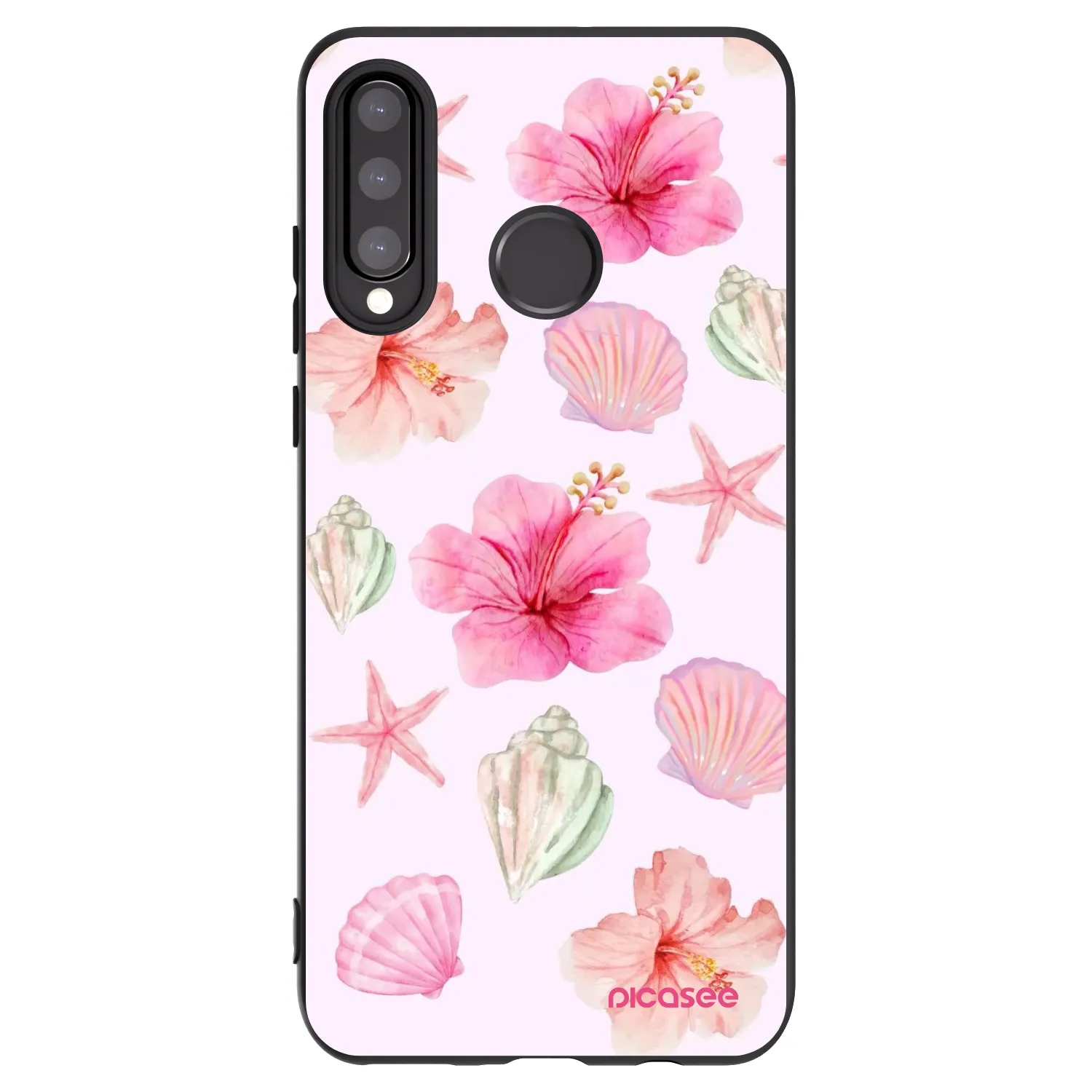 Picasee crna silikonska maskica za Huawei P30 Lite - Blush Lagoon