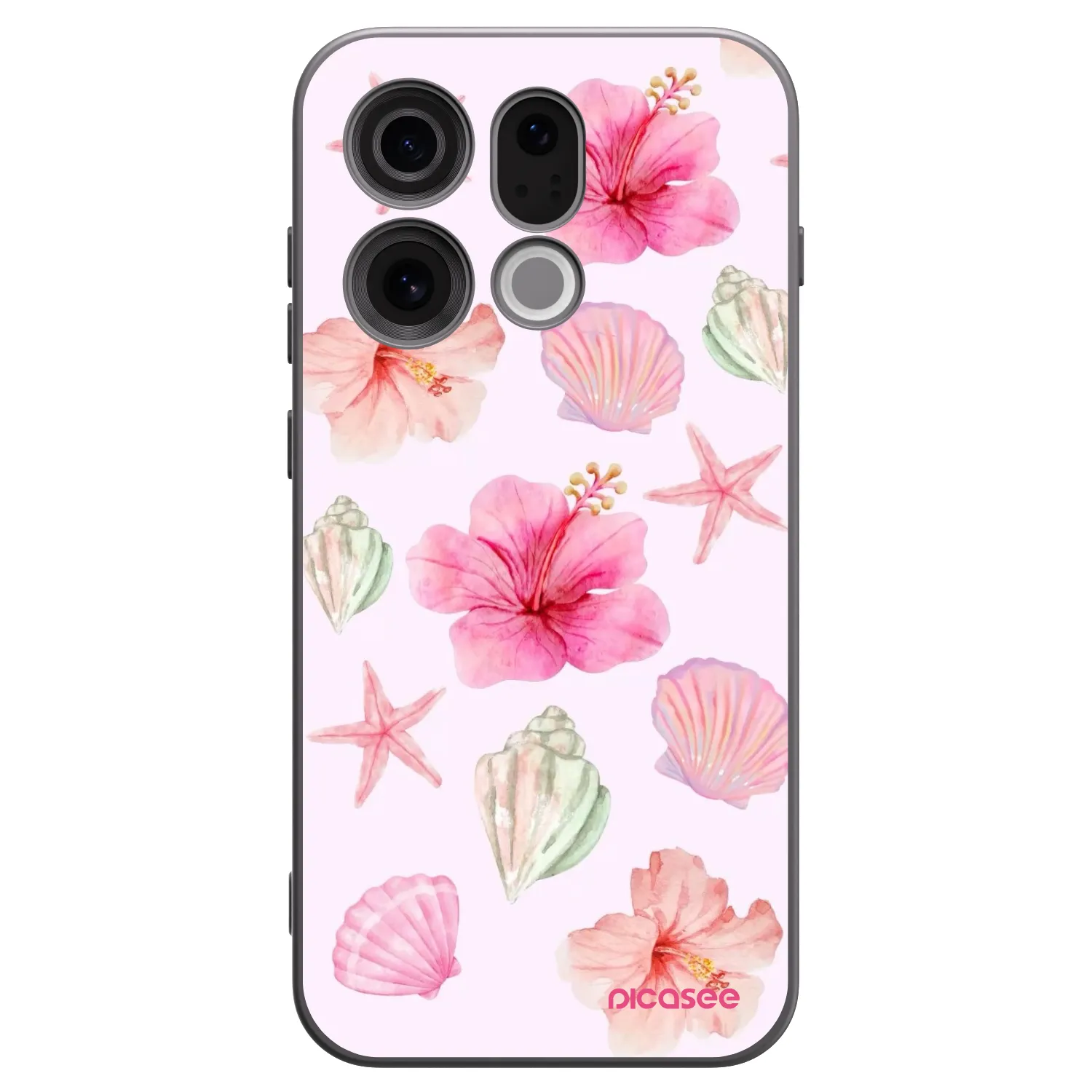 Picasee crna silikonska maskica za OPPO Find X9 - Blush Lagoon