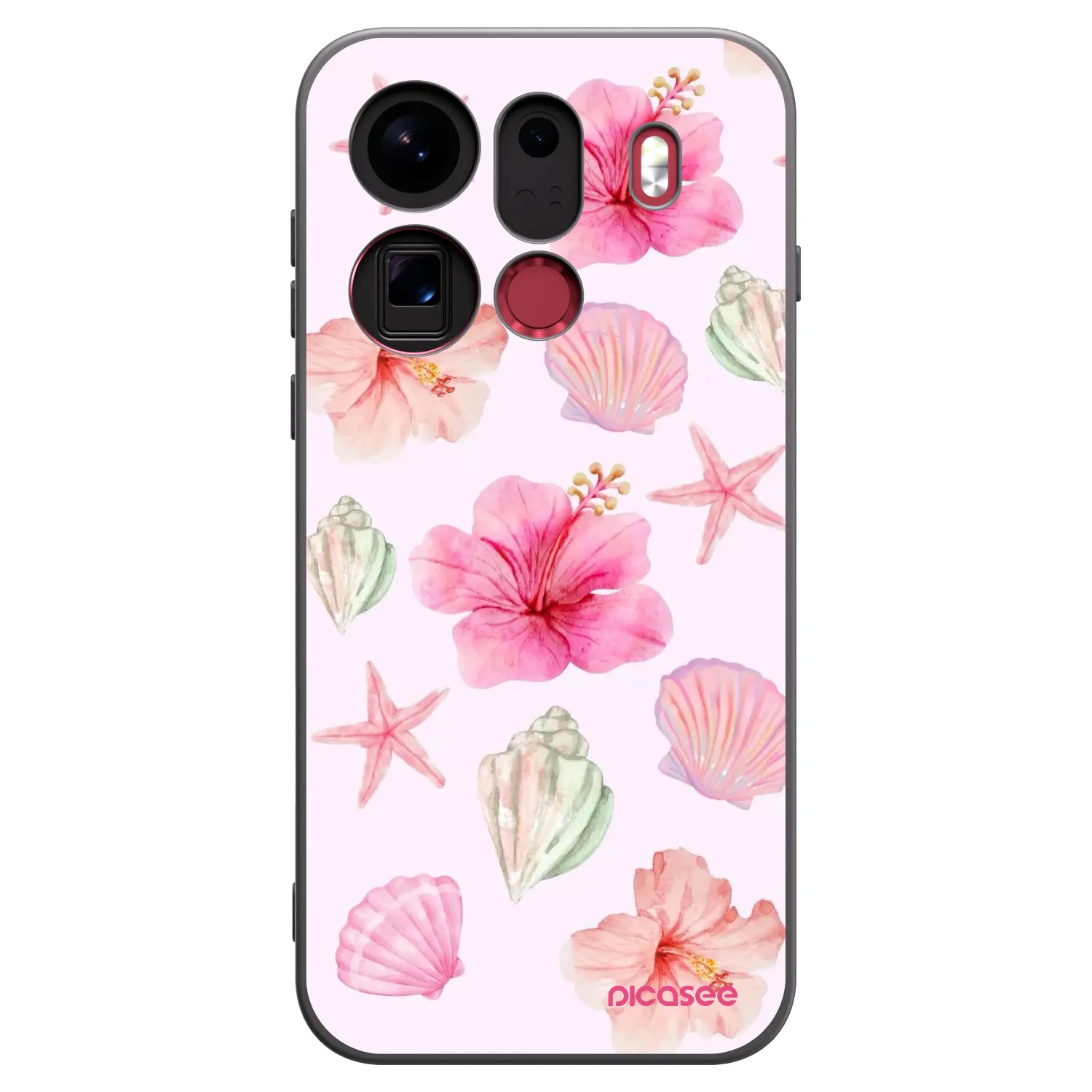 Picasee crna silikonska maskica za OPPO Find X9 Pro - Blush Lagoon