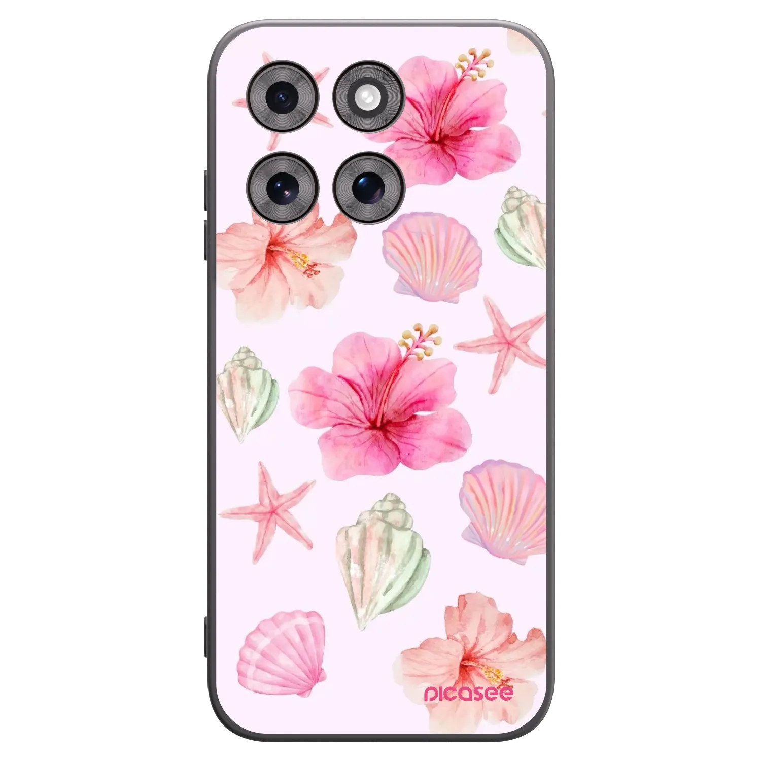 Picasee crna silikonska maskica za Motorola Moto G77 - Blush Lagoon
