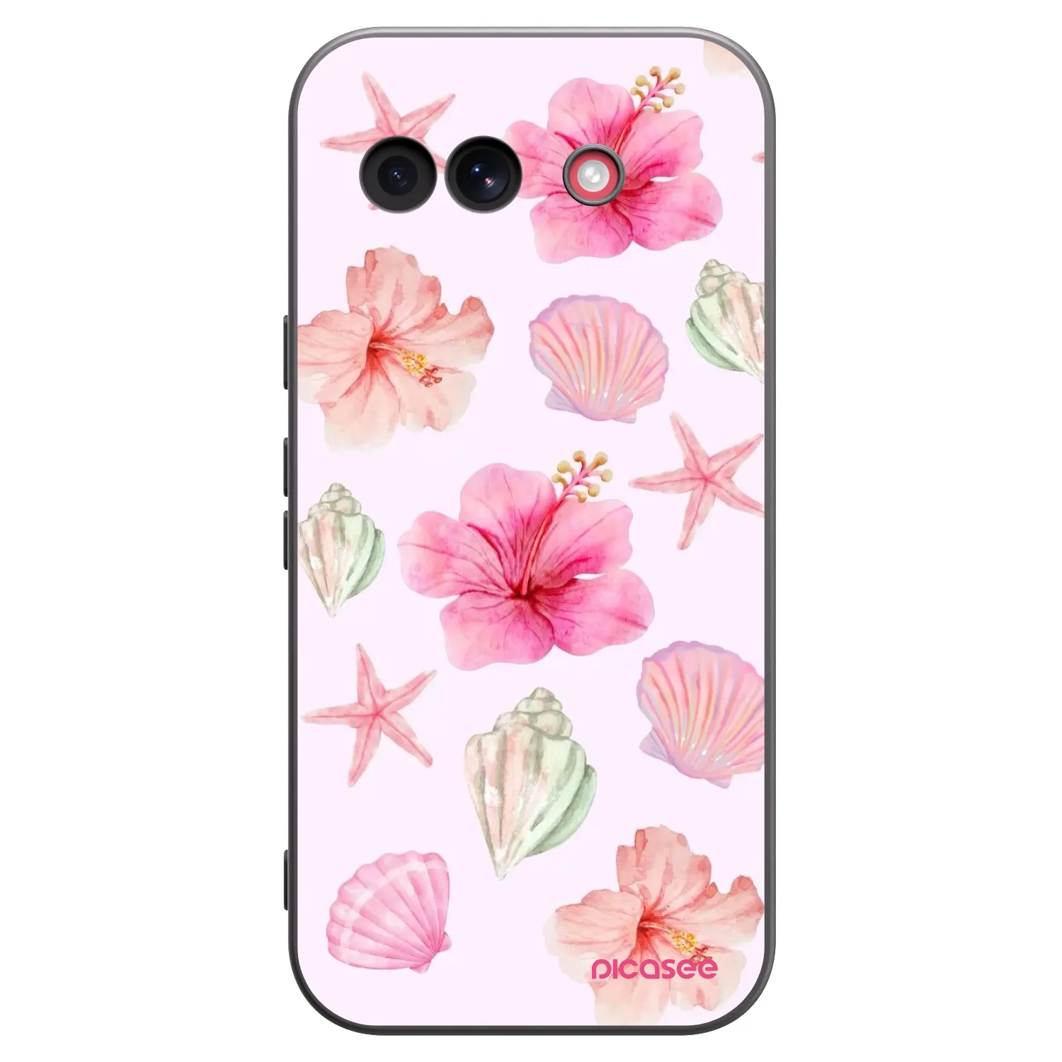 Picasee crna silikonska maskica za Google Pixel 10a - Blush Lagoon