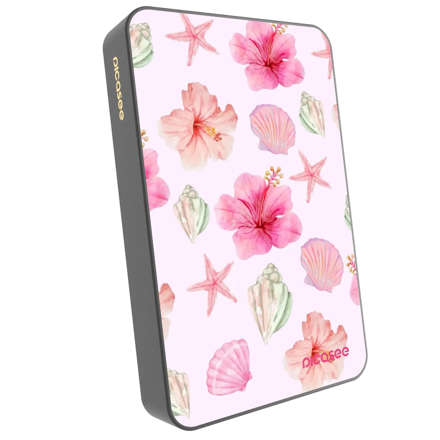 Picasee Prijenosni punjač s MagSafe 10 000 mAh Sivo - Blush Lagoon