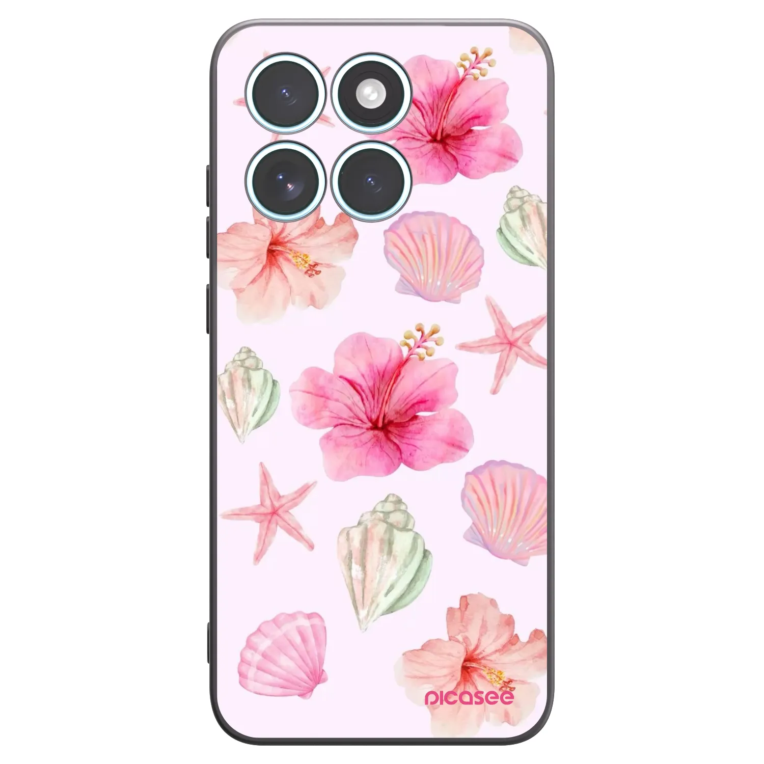 Picasee crna silikonska maskica za Motorola Edge 70 Fusion - Blush Lagoon
