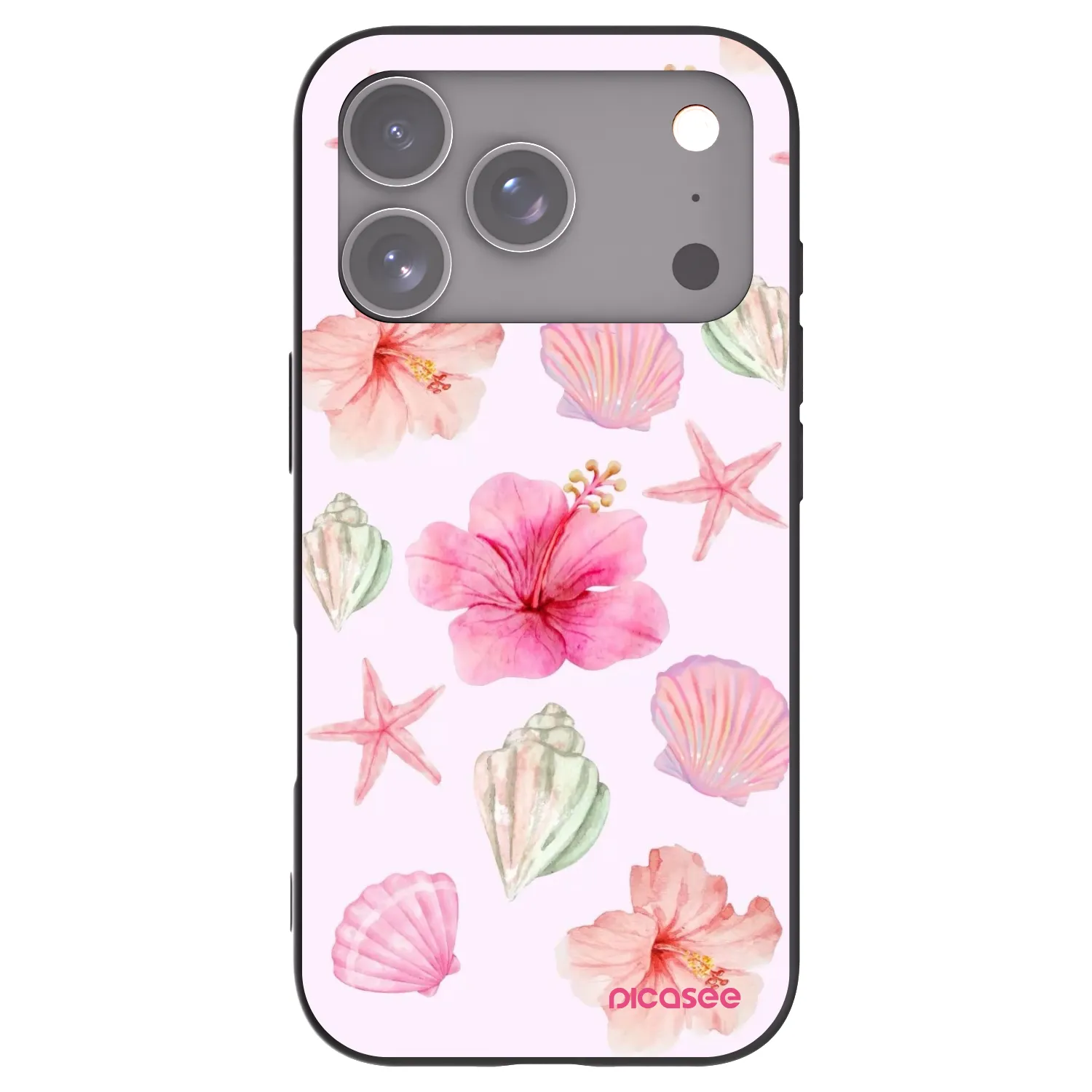Picasee crna silikonska maskica za Apple iPhone 18 Pro - Blush Lagoon