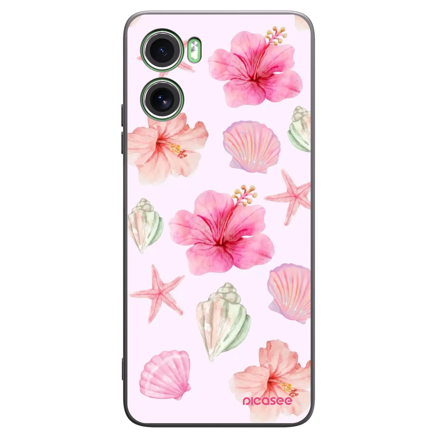 Picasee crna silikonska maskica za Motorola Moto G06 - Blush Lagoon