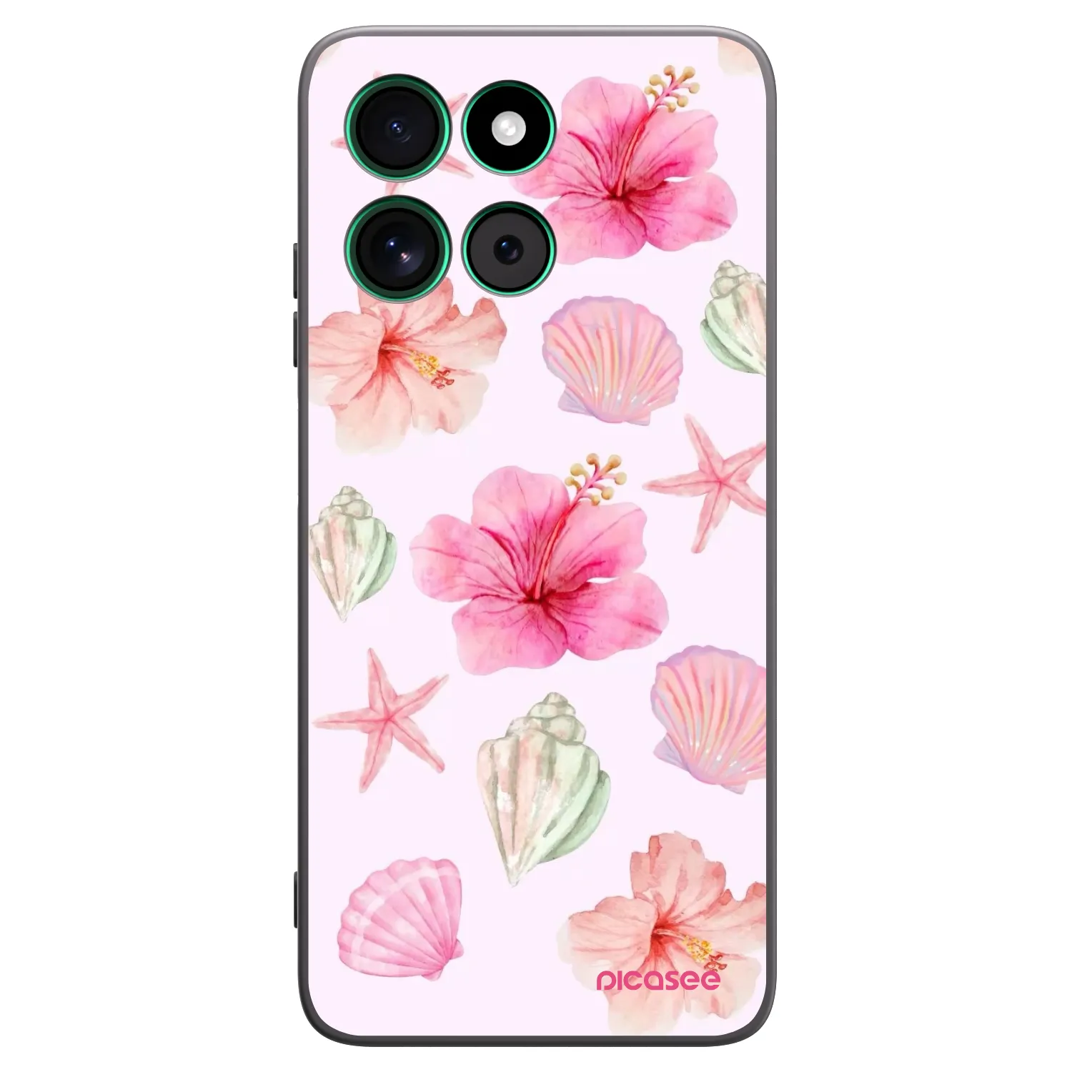 Picasee crna silikonska maskica za Motorola Moto G57 Power - Blush Lagoon