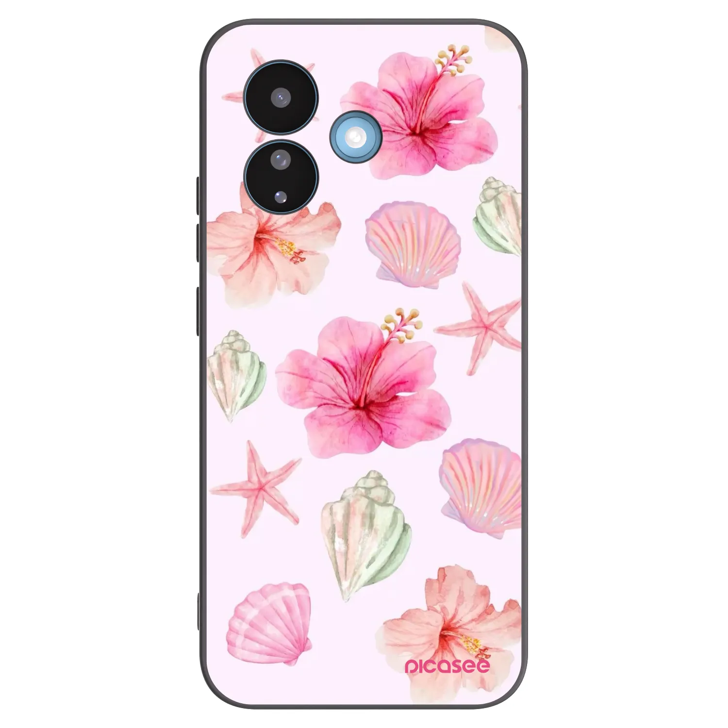 Picasee crna silikonska maskica za Xiaomi Redmi Note 17 Pro 5G - Blush Lagoon