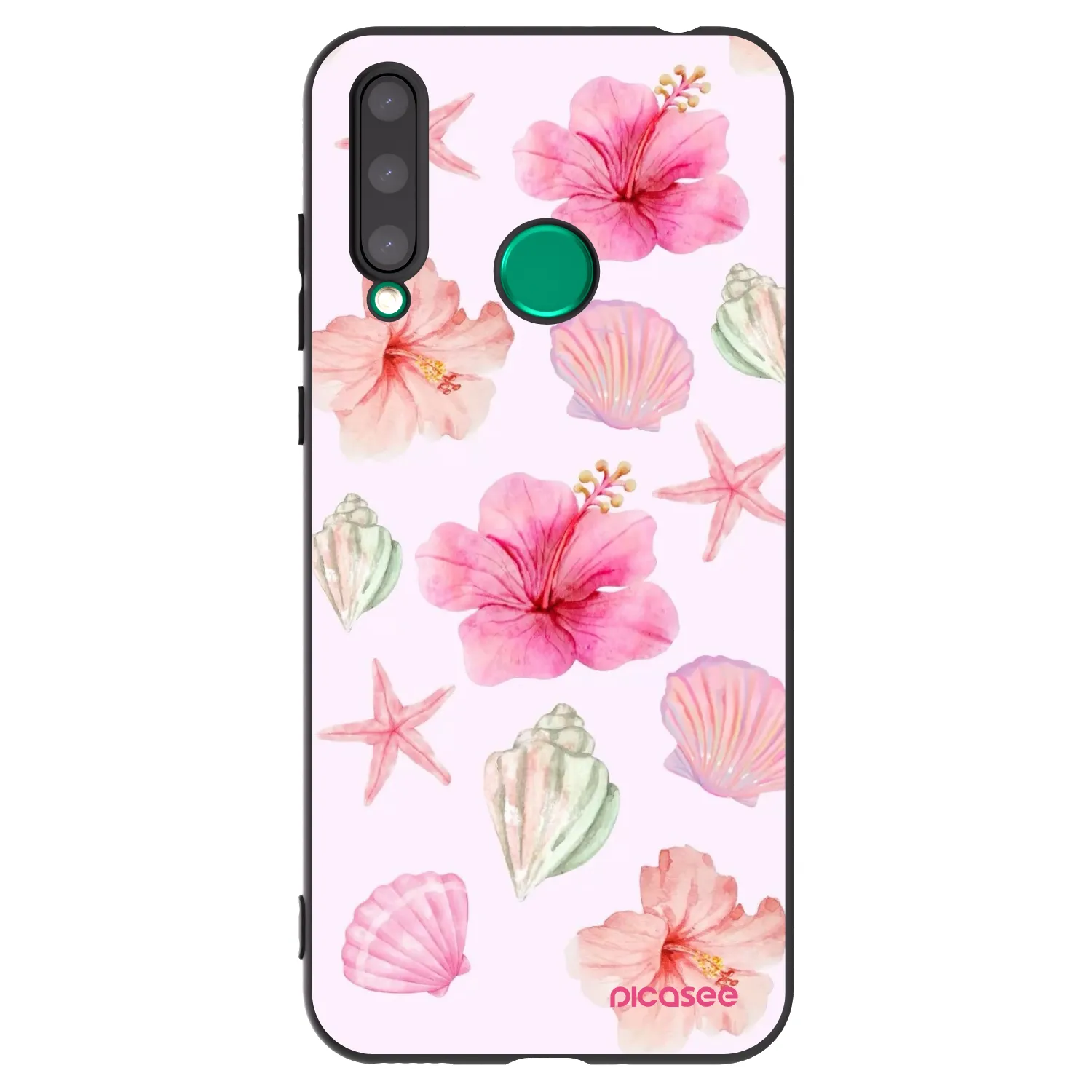Picasee crna silikonska maskica za Honor 20 Lite - Blush Lagoon