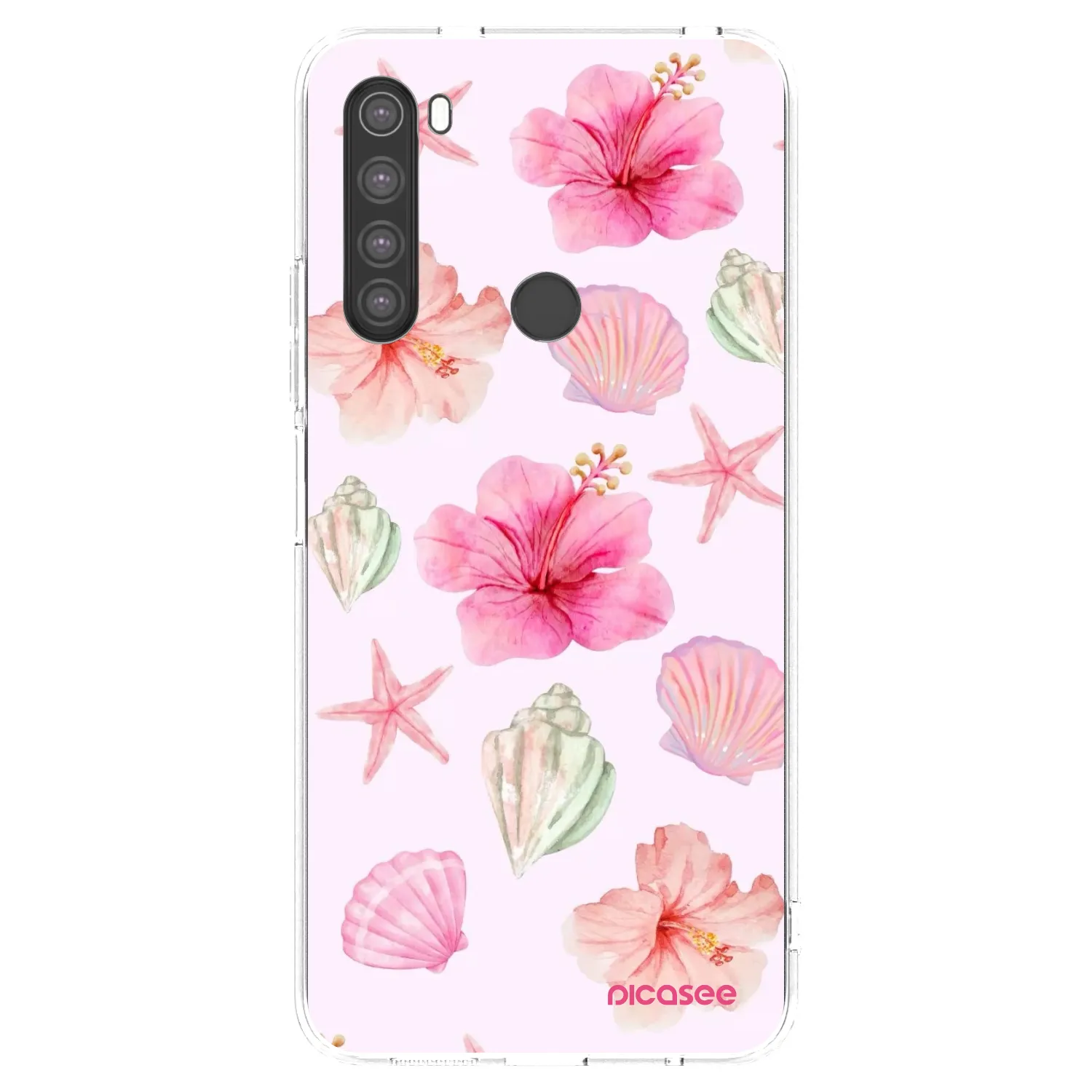 Picasee silikonska prozirna maskica za Xiaomi Redmi Note 8 - Blush Lagoon