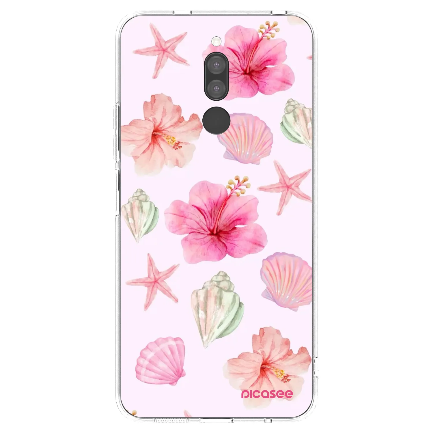 Picasee silikonska prozirna maskica za Xiaomi Redmi 8 - Blush Lagoon