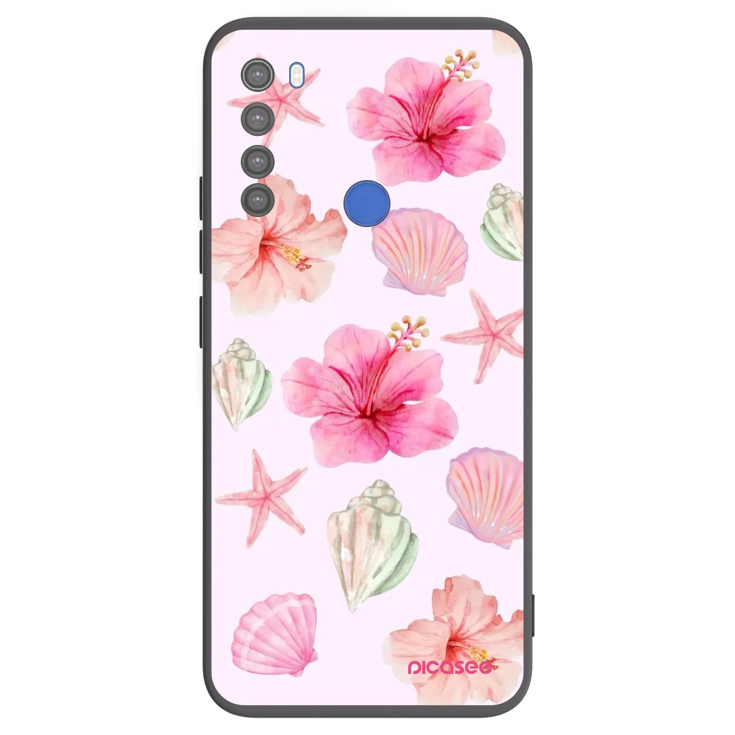 Picasee crna silikonska maskica za Xiaomi Redmi Note 8T - Blush Lagoon