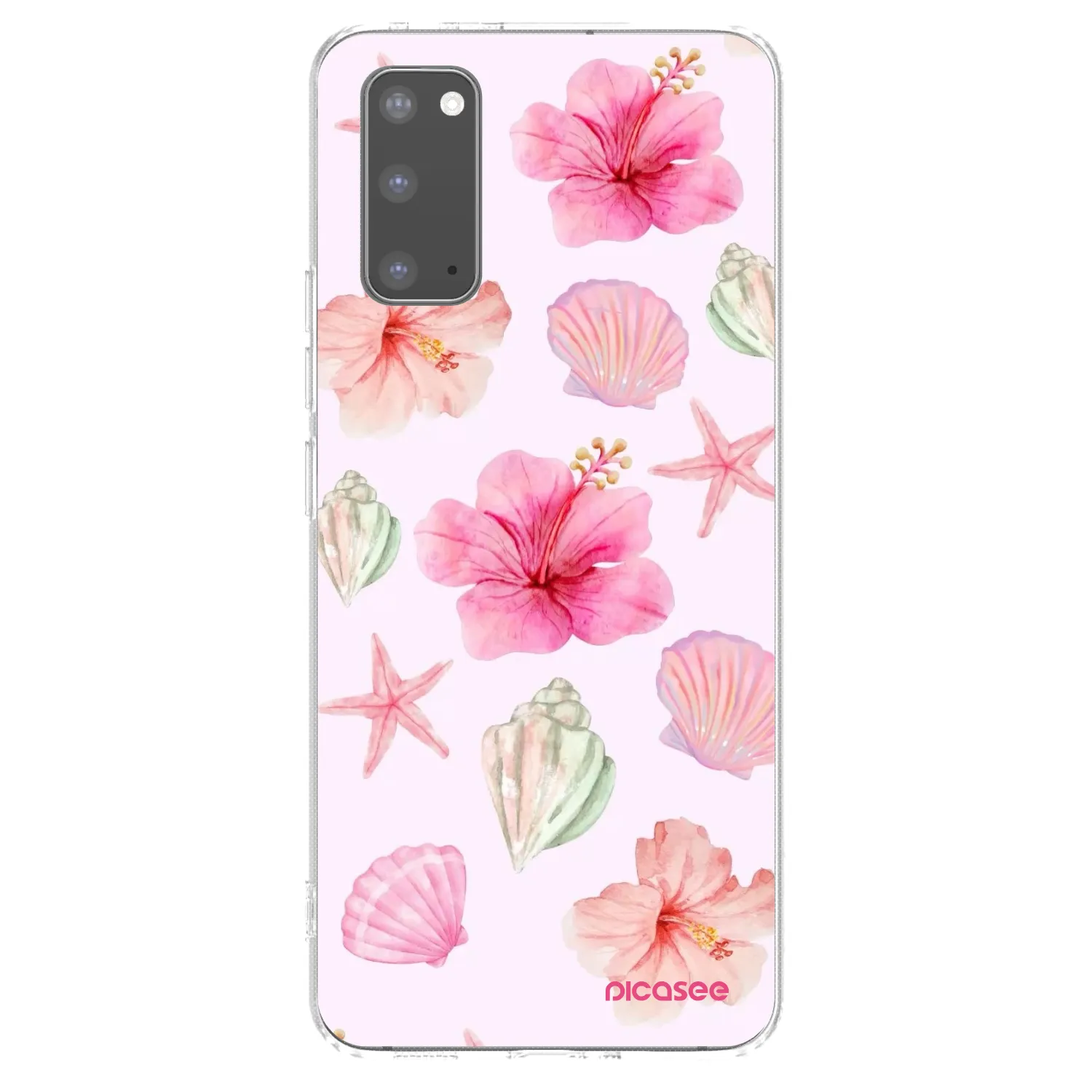 Picasee silikonska prozirna maskica za Samsung Galaxy S20 G980F - Blush Lagoon