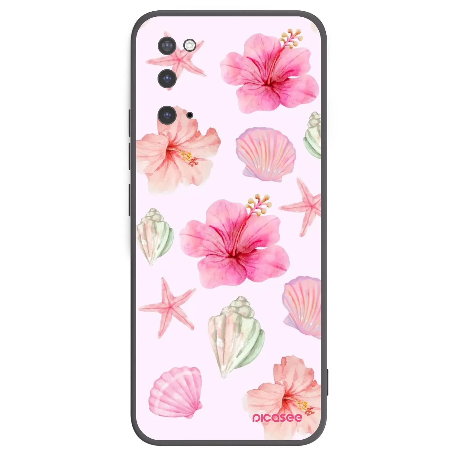 Picasee crna silikonska maskica za Samsung Galaxy S20 G980F - Blush Lagoon