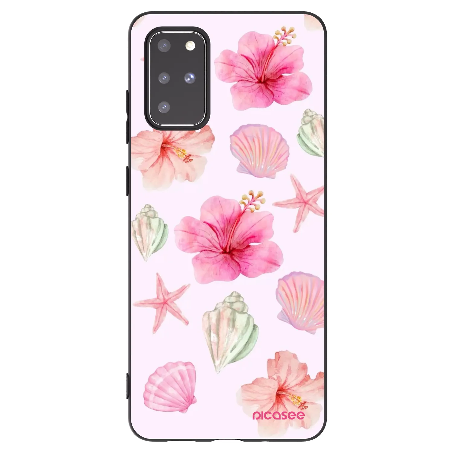 Picasee crna silikonska maskica za Samsung Galaxy S20+ G985F - Blush Lagoon