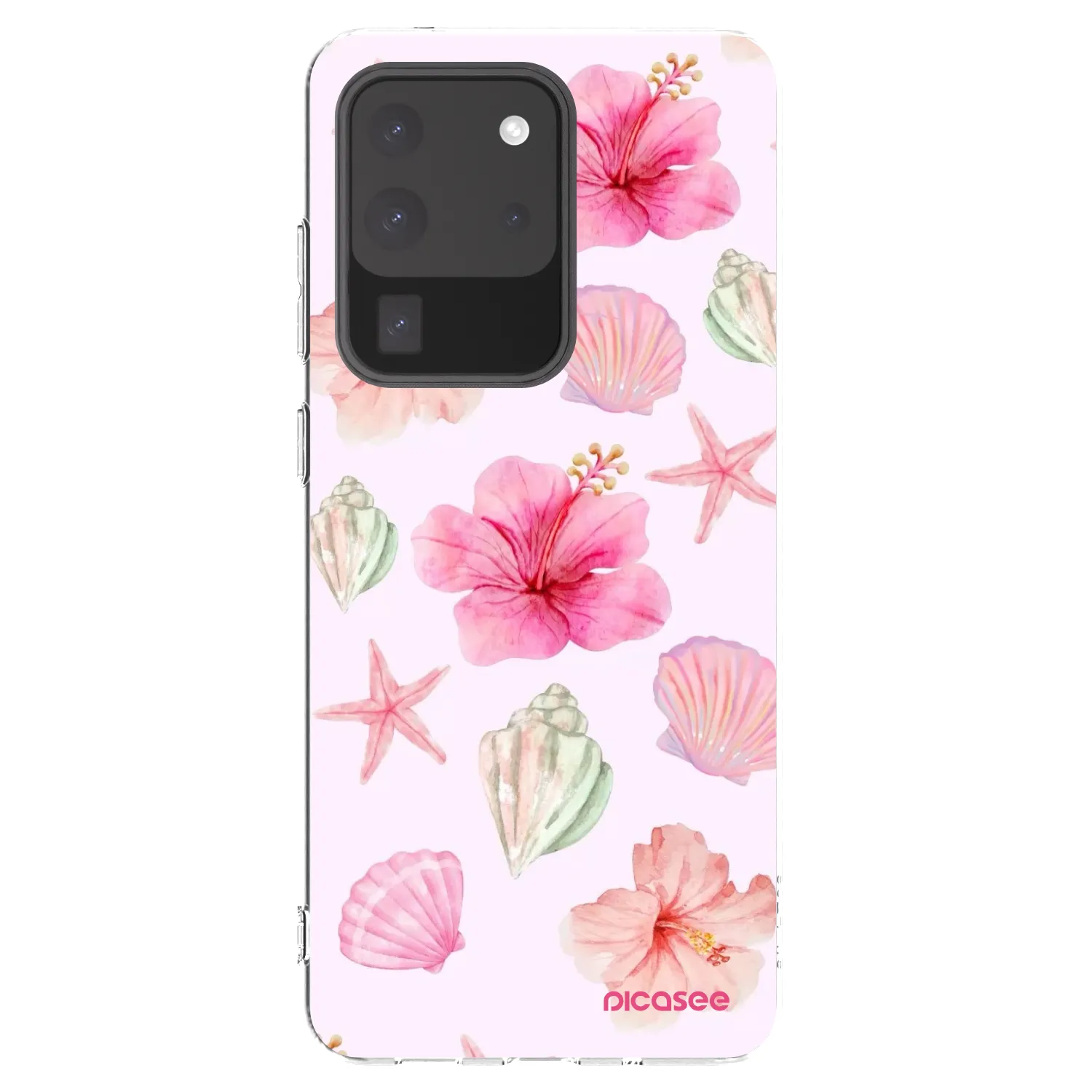 Picasee silikonska prozirna maskica za Samsung Galaxy S20 Ultra 5G G988F - Blush Lagoon