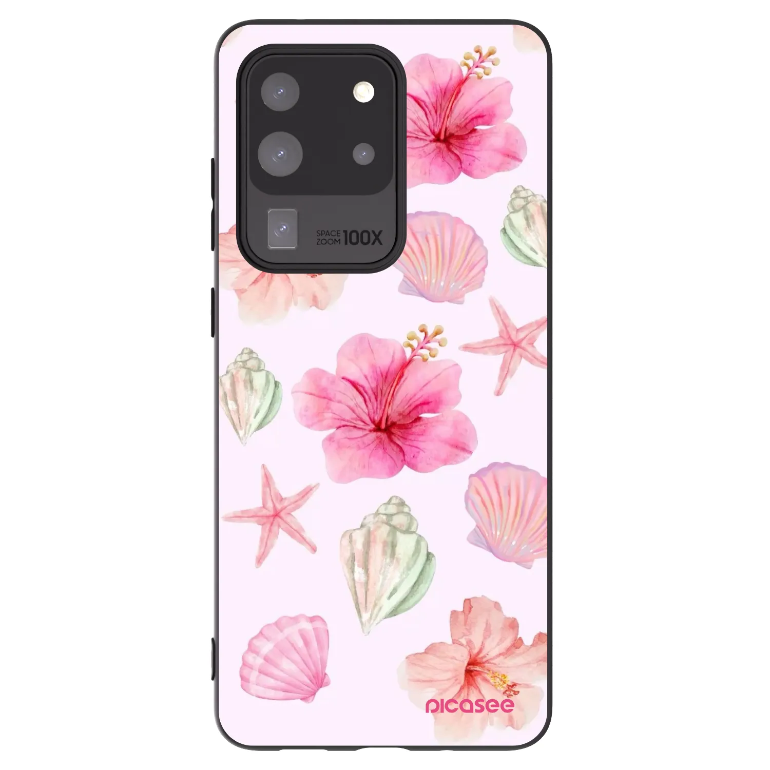 Picasee crna silikonska maskica za Samsung Galaxy S20 Ultra 5G G988F - Blush Lagoon