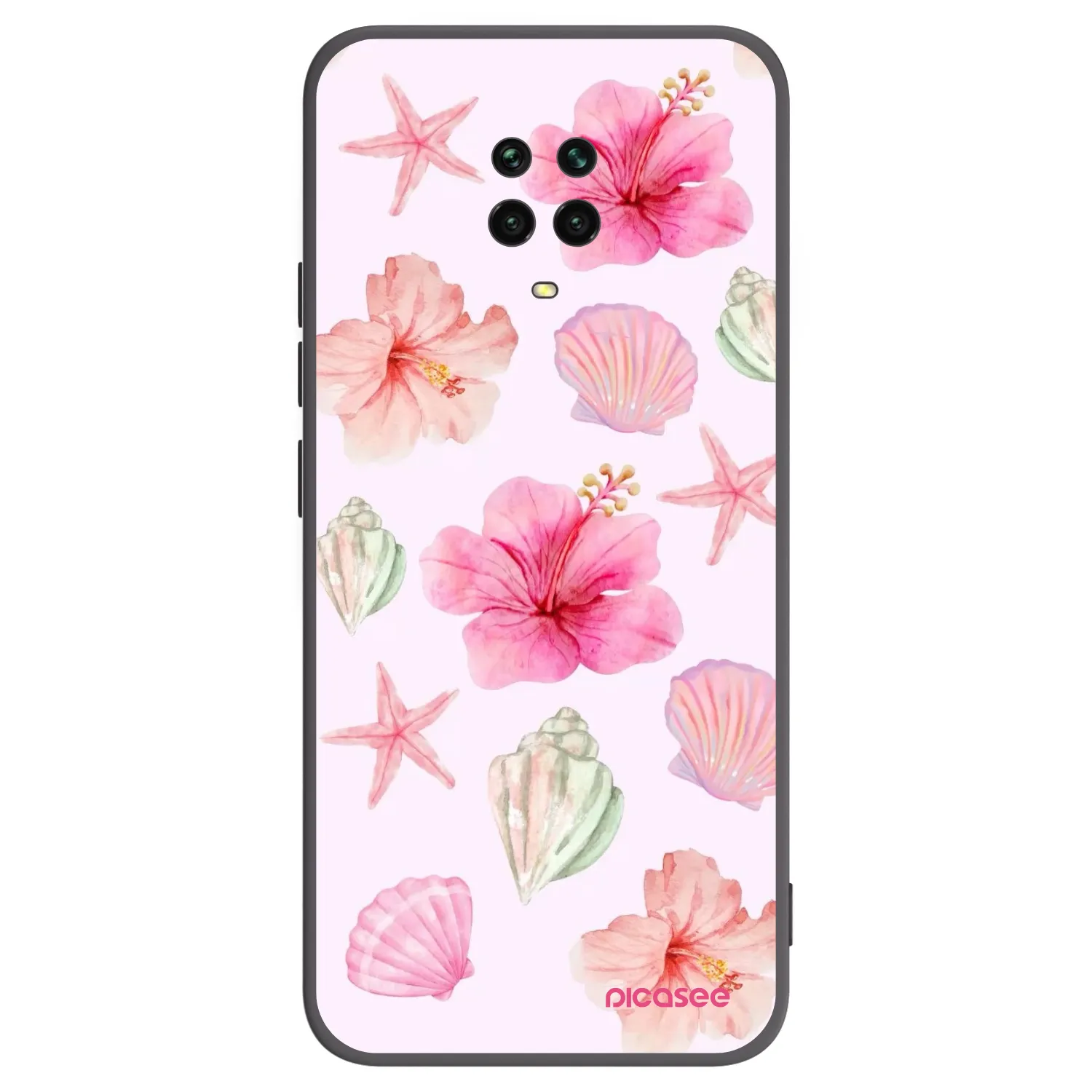 Picasee crna silikonska maskica za Xiaomi Redmi Note 9 Pro - Blush Lagoon
