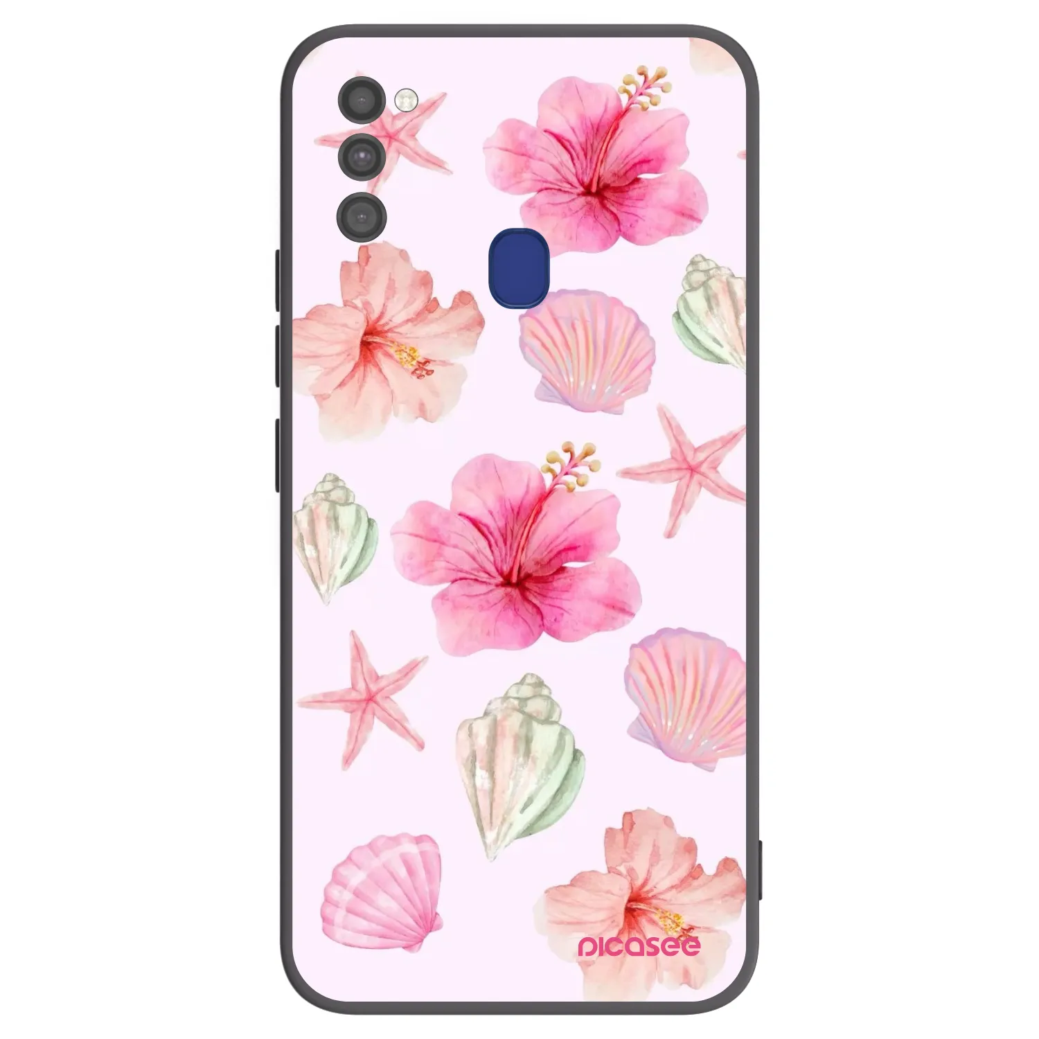 Picasee crna silikonska maskica za Samsung Galaxy M21 M215F - Blush Lagoon