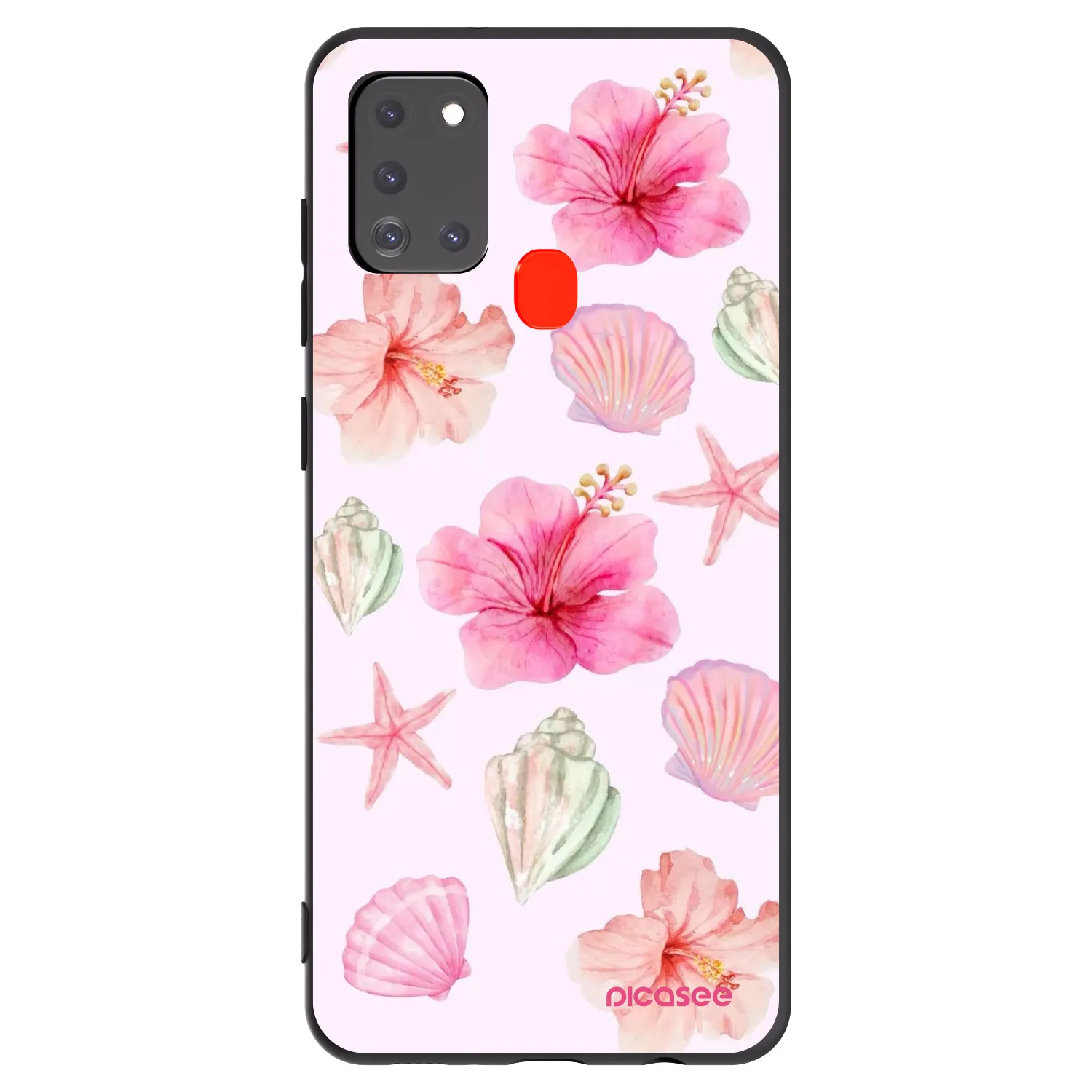 Picasee crna silikonska maskica za Samsung Galaxy A21s - Blush Lagoon