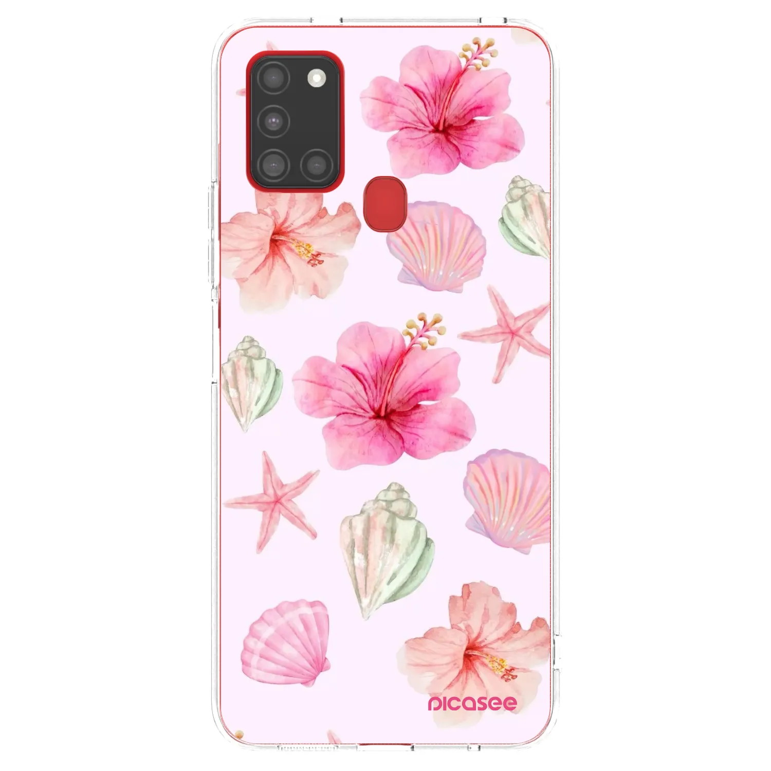 Picasee silikonska prozirna maskica za Samsung Galaxy A21s - Blush Lagoon