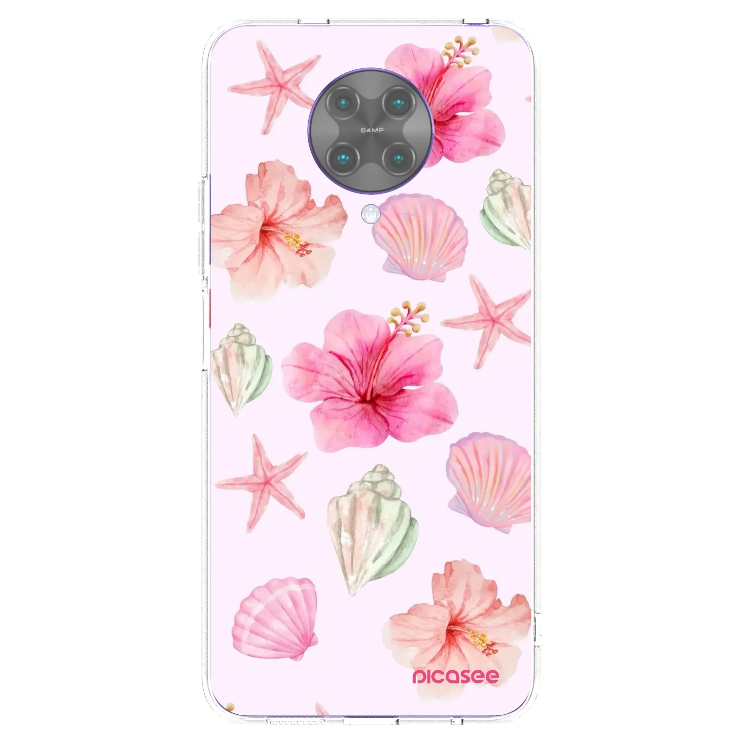 Picasee silikonska prozirna maskica za Xiaomi Poco F2 Pro - Blush Lagoon