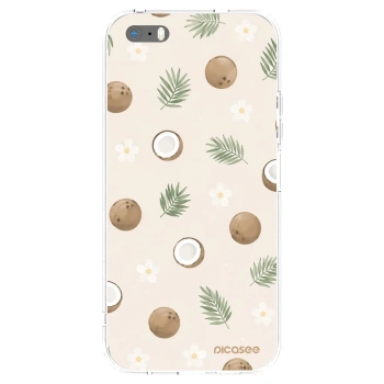 Picasee silikonska prozirna maskica za Apple iPhone 5/5S/SE - Coconut Breeze